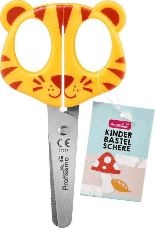 Profissimo Kinderbastelschere Tiger