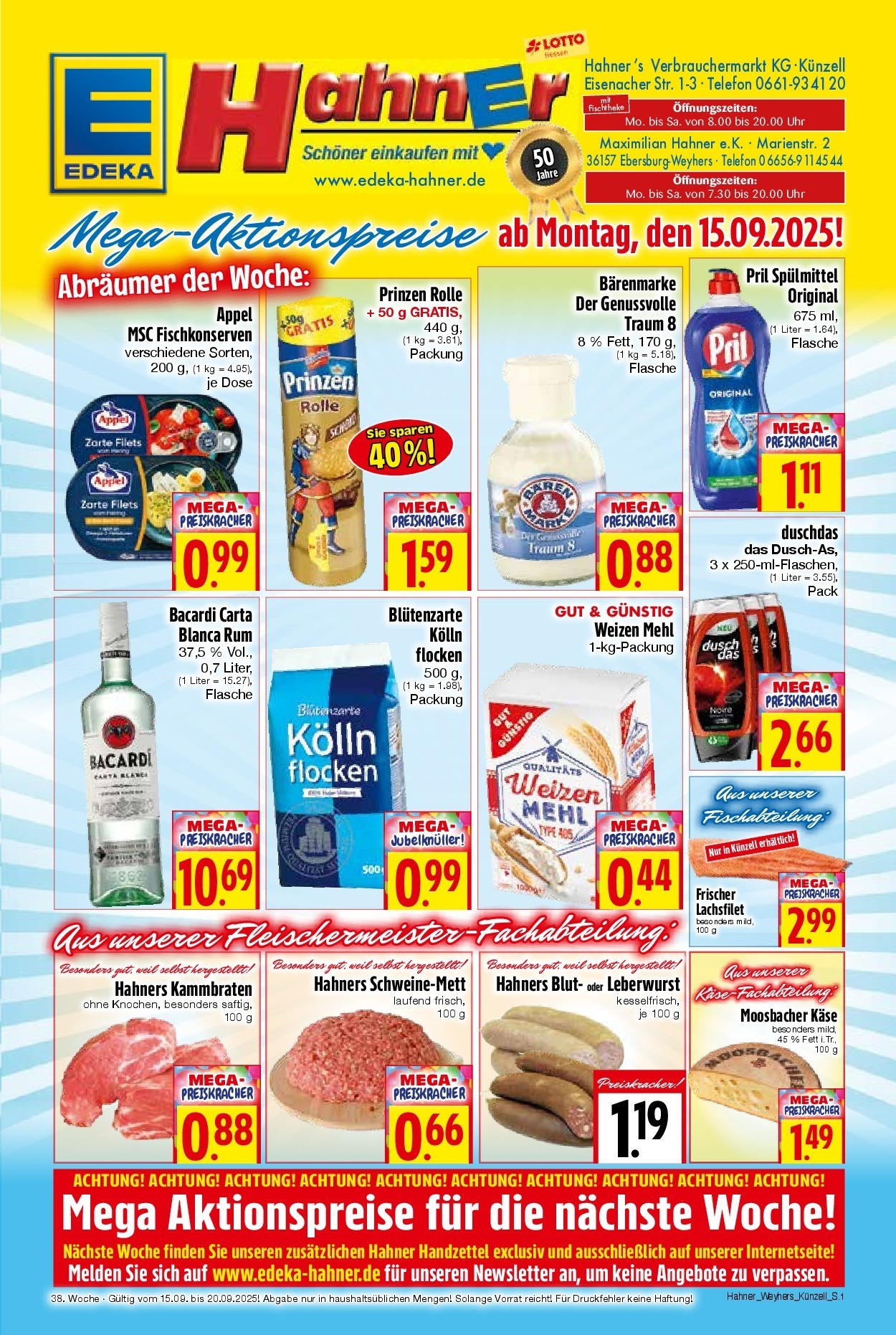 Entdecke - Edeka Hahner: Wochenangebote (ab 14.09.2025) zum Blättern | Seite: 2