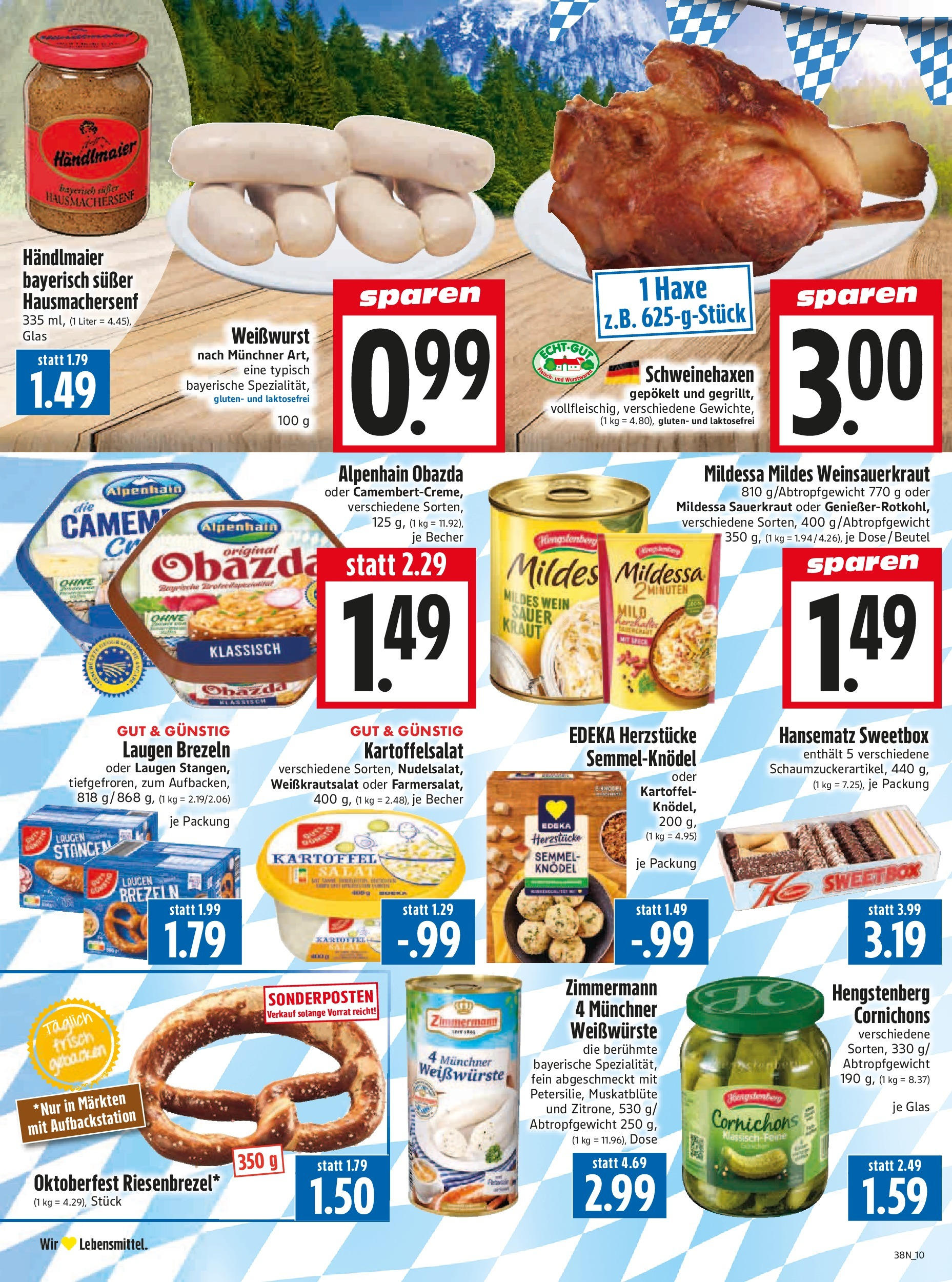Entdecke - Edeka Hahner: Wochenangebote (ab 14.09.2025) zum Blättern | Seite: 14