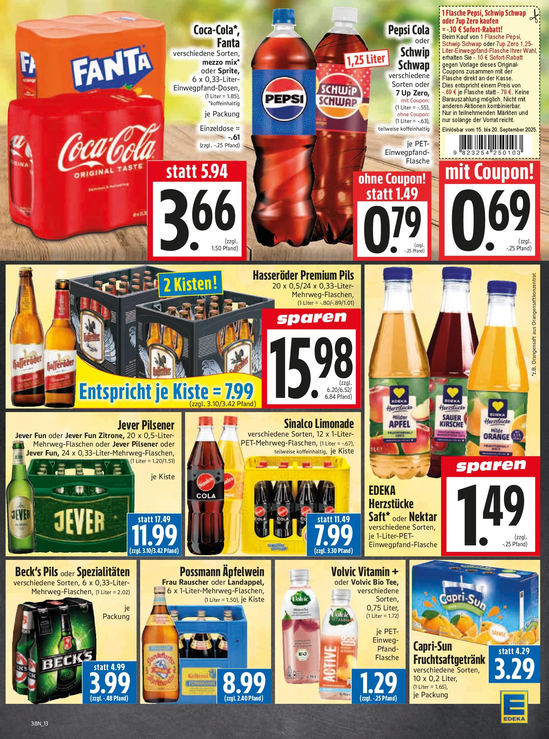 Entdecke - Edeka Hahner: Wochenangebote (ab 14.09.2025) zum Blättern | Seite: 17
