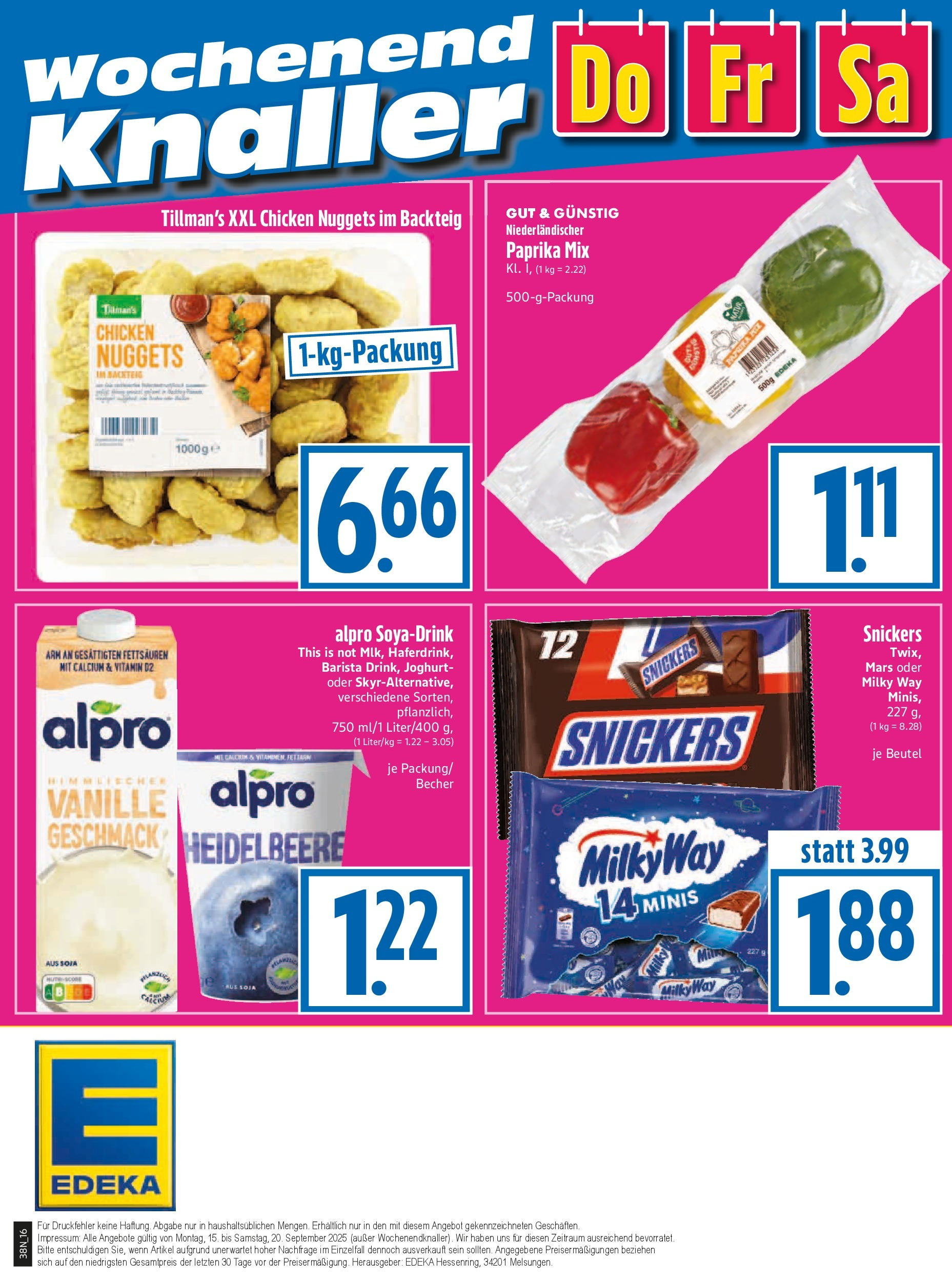 Entdecke - Edeka Hahner: Wochenangebote (ab 14.09.2025) zum Blättern | Seite: 20