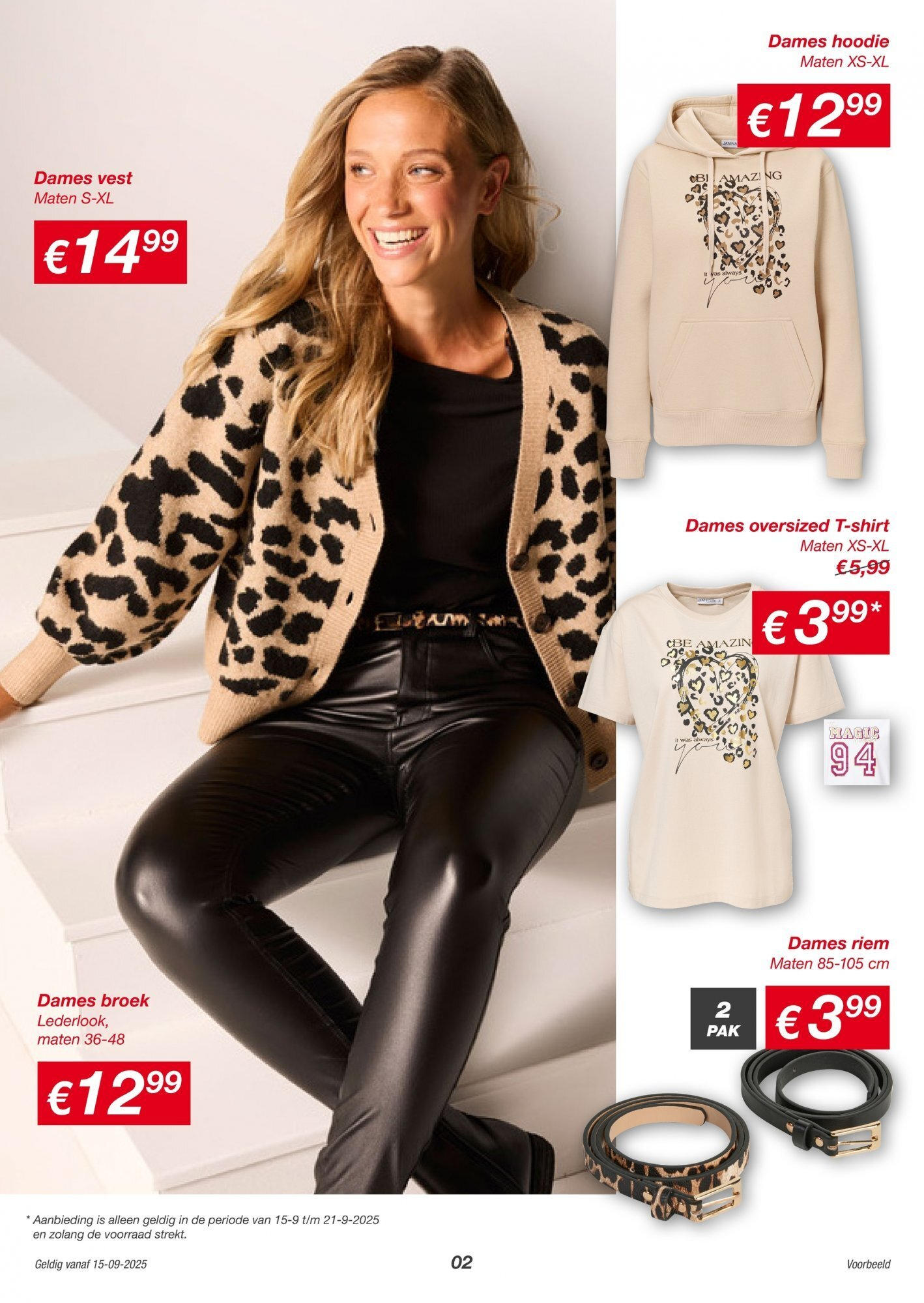 KiK folder vanaf 14-09-2025 || NIEUWE | Pagina: 2 | Producten: Hoodie, Vest, Broek, Riem KiK folder vanaf 14-09-2025 || NIEUWE | Pagina: 2 | Producten: Hoodie, Vest, Broek, Riem
