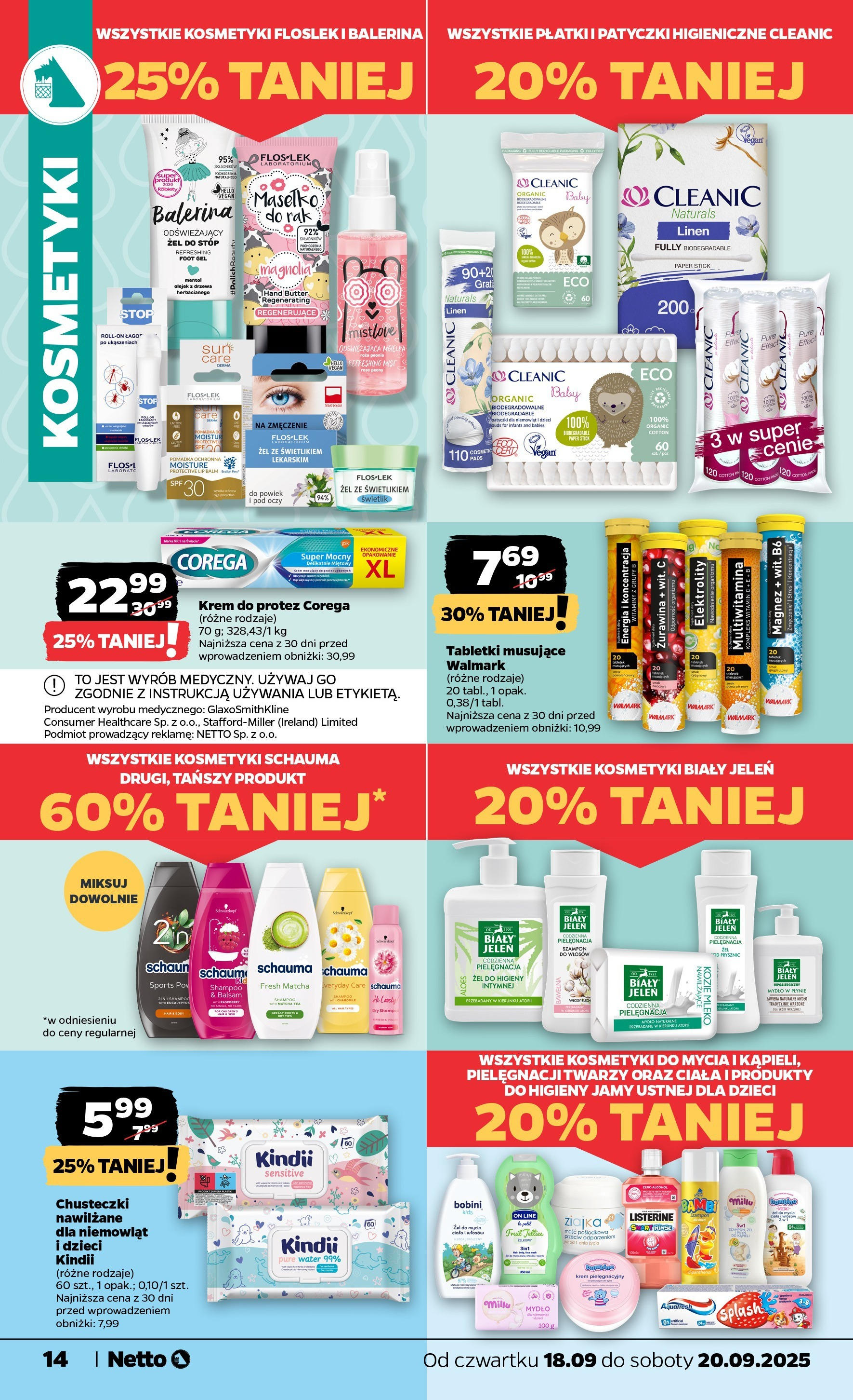 Netto gazetka - Spożywcza od 18.09.2025 - Aktualne promocje | Strona: 14 | Produkty: Mydło w płynie, Prysznic, Jeleń, Mydło