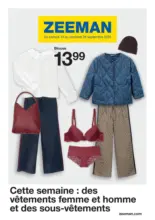Cette semaine : des vêtements femme et homme et des sous-vêtements