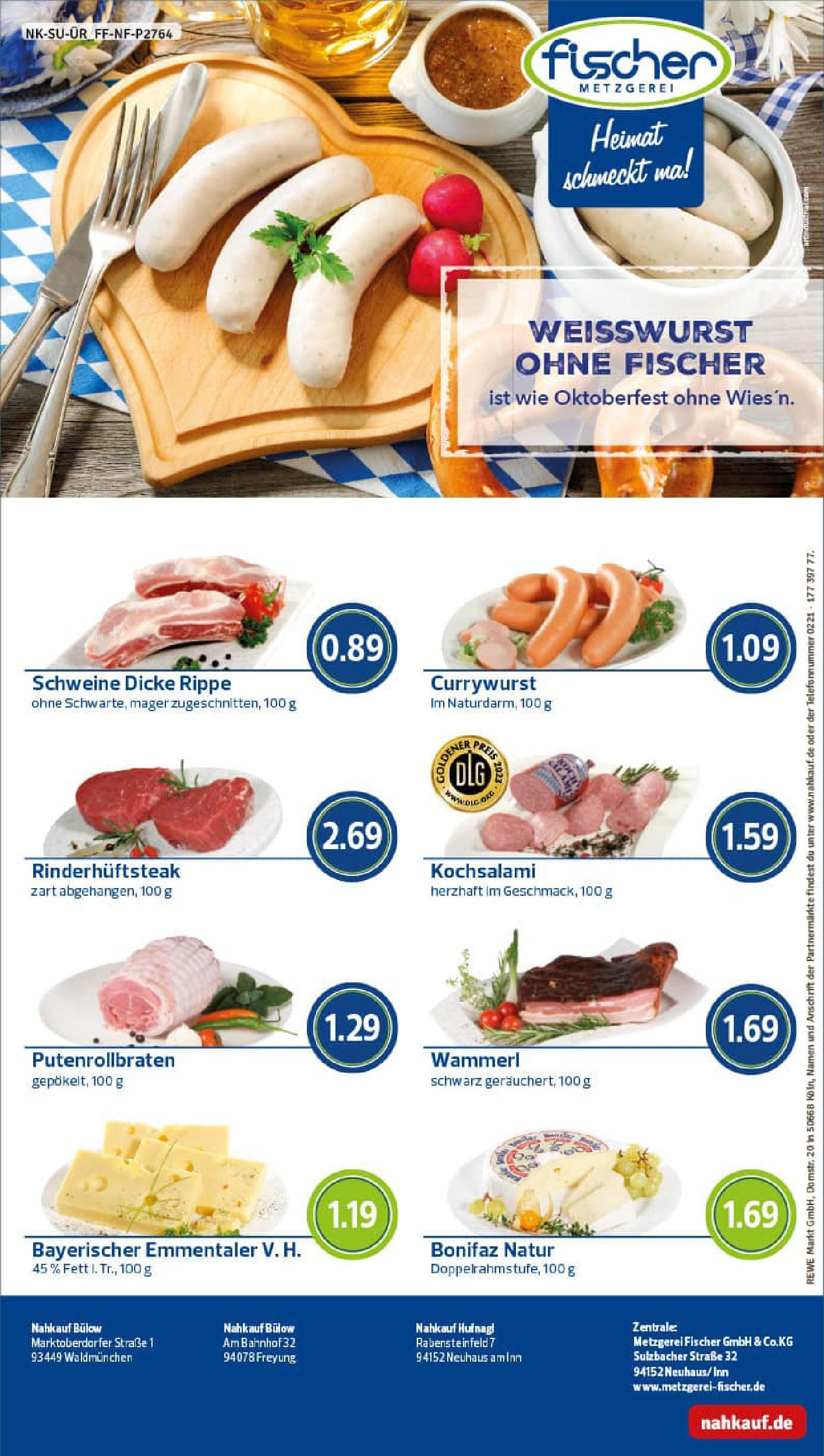 REWE Prospekt ab 14.09.2025 zum Blättern » Angebote | Seite: 8 | Produkte: Weißwurst