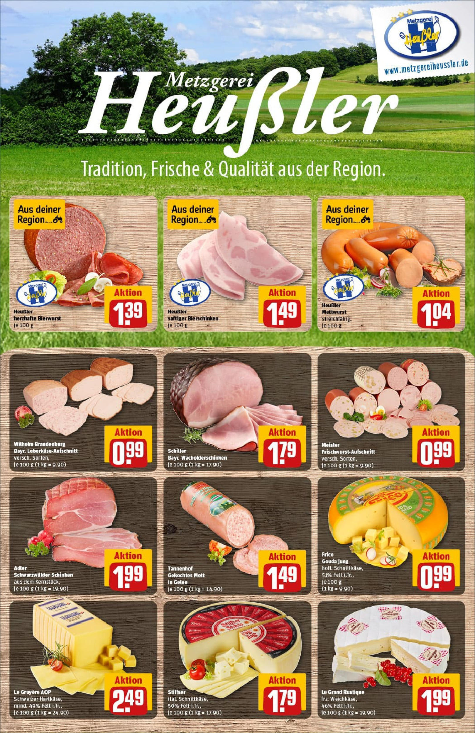 REWE Prospekt ab 14.09.2025 zum Blättern » Angebote | Seite: 10 | Produkte: Gouda, Schinken
