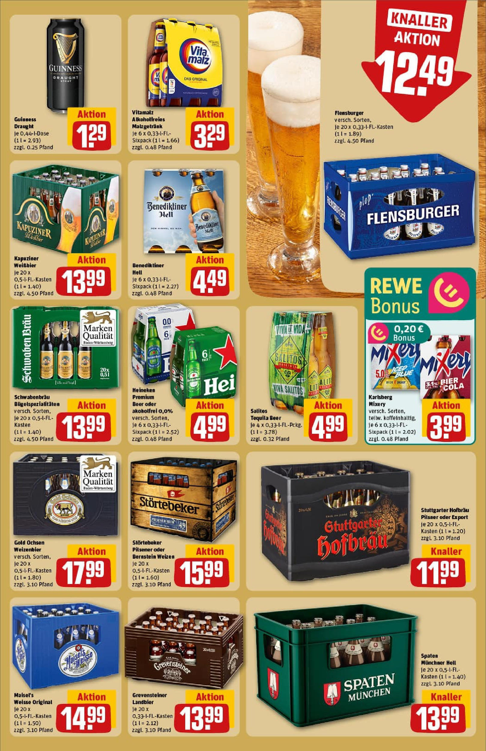 REWE Prospekt ab 14.09.2025 zum Blättern » Angebote | Seite: 17 | Produkte: Bier, Weißbier, Heineken, Mixery