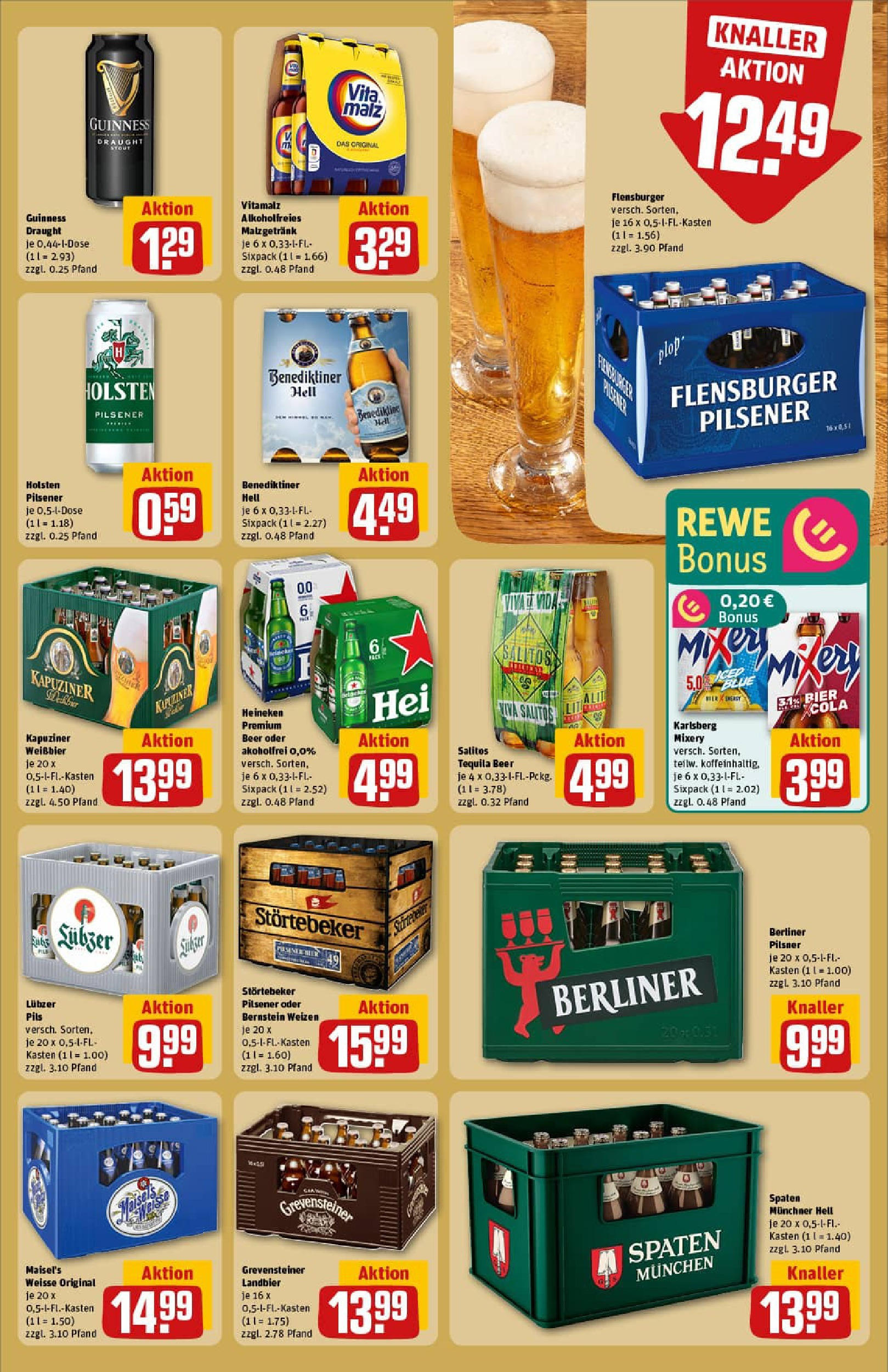 REWE Prospekt ab 14.09.2025 zum Blättern » Angebote | Seite: 19 | Produkte: Bier, Holsten, Flensburger, Mixery REWE Prospekt ab 14.09.2025 zum Blättern » Angebote | Seite: 19 | Produkte: Bier, Holsten, Flensburger, Mixery