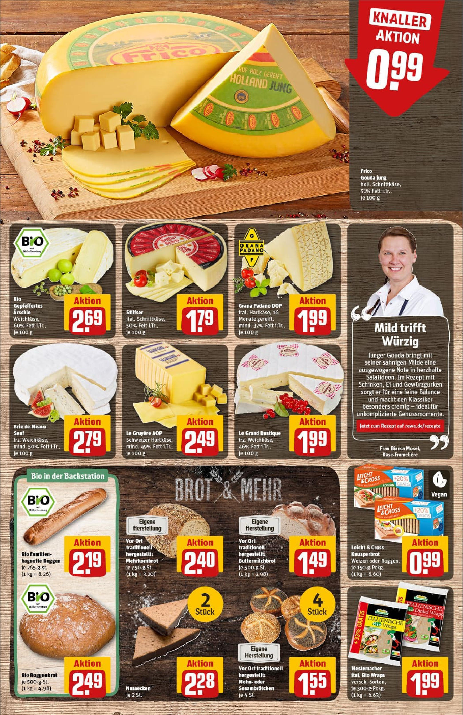 REWE Prospekt ab 14.09.2025 zum Blättern » Angebote | Seite: 11 | Produkte: Gouda, Baguette, Brot REWE Prospekt ab 14.09.2025 zum Blättern » Angebote | Seite: 11 | Produkte: Gouda, Baguette, Brot