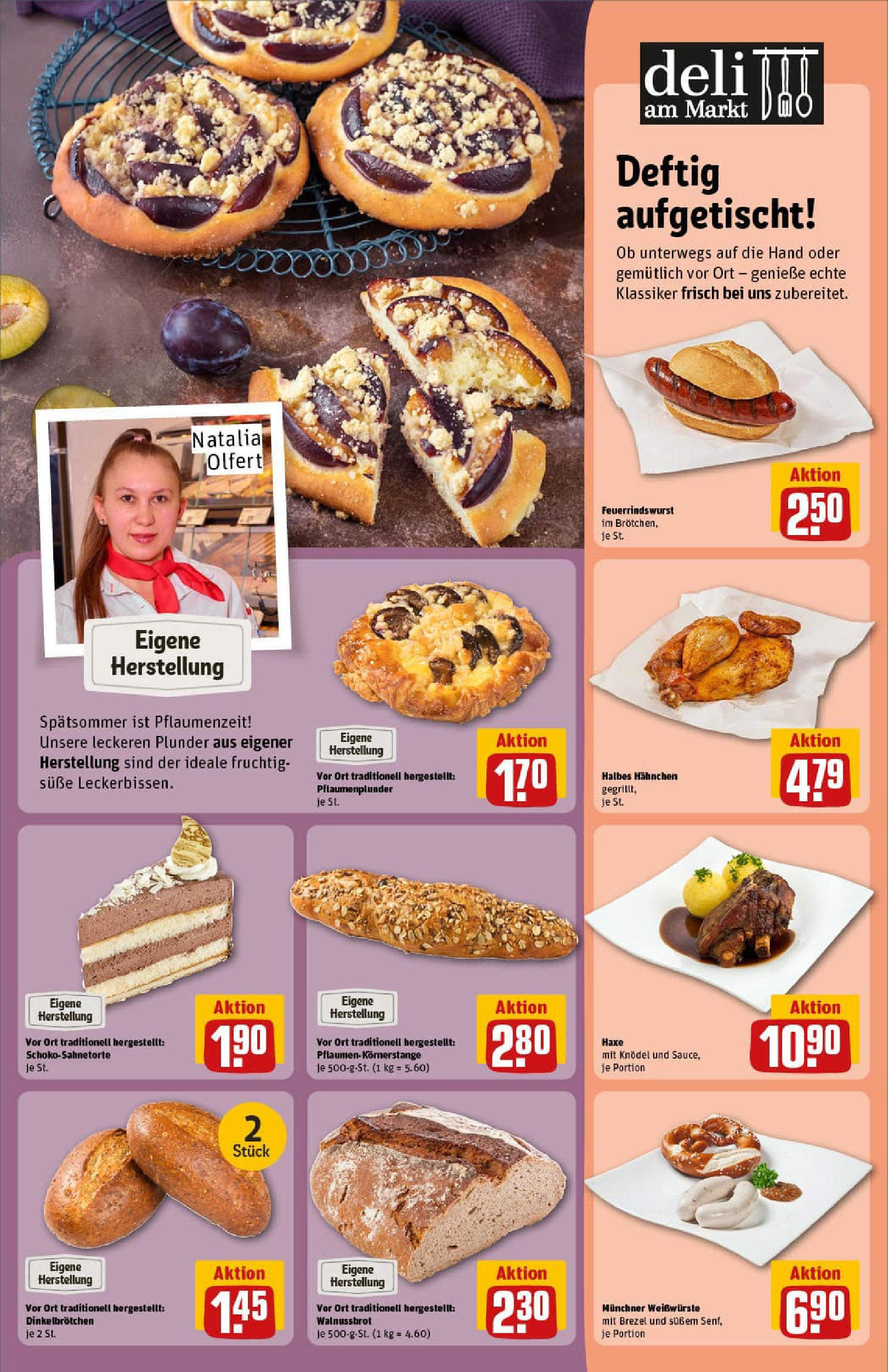 REWE Prospekt ab 14.09.2025 zum Blättern » Angebote | Seite: 13 | Produkte: Hahnchen, Pflaumen