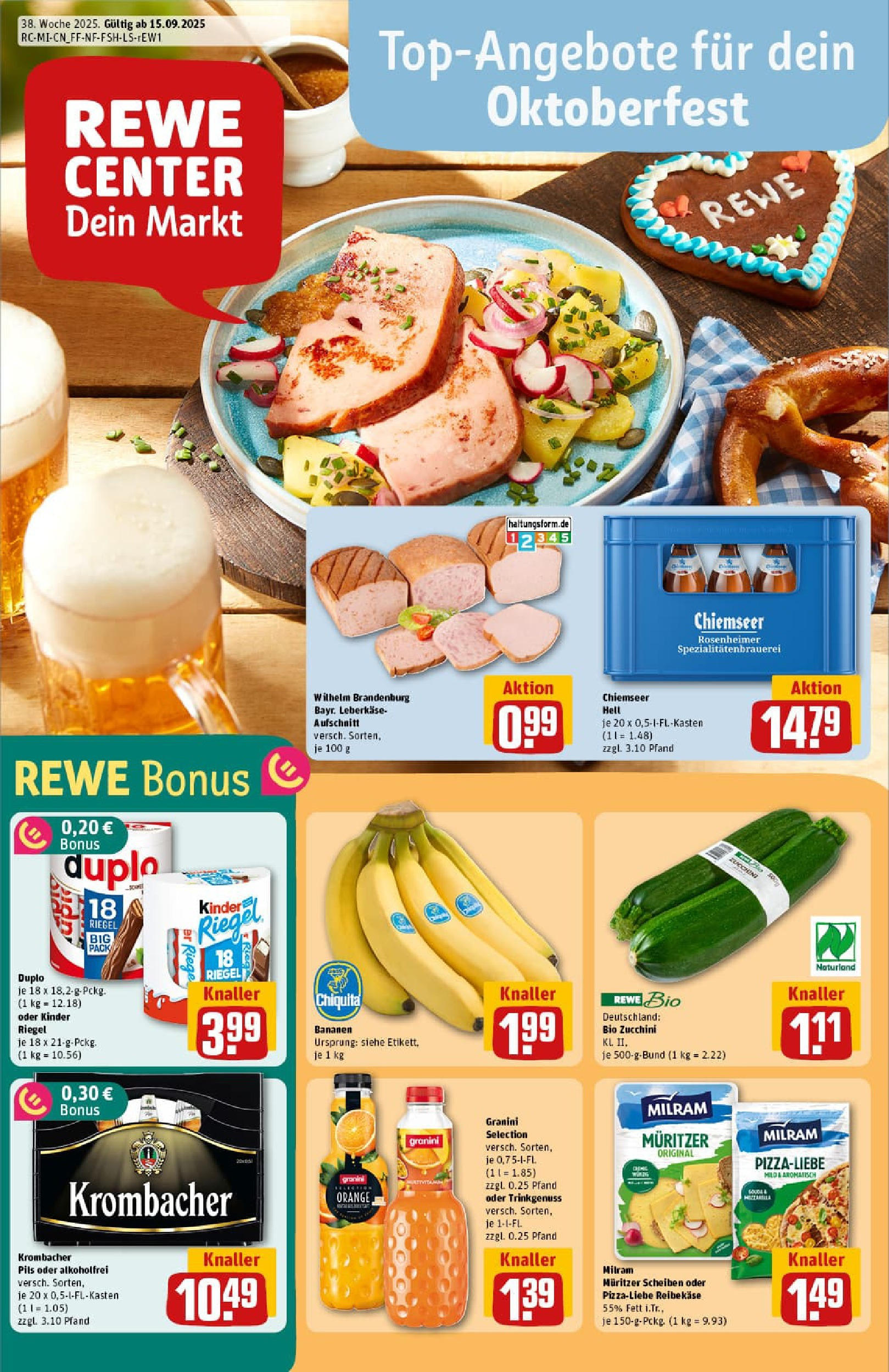 REWE Prospekt ab 14.09.2025 zum Blättern » Angebote | Seite: 1