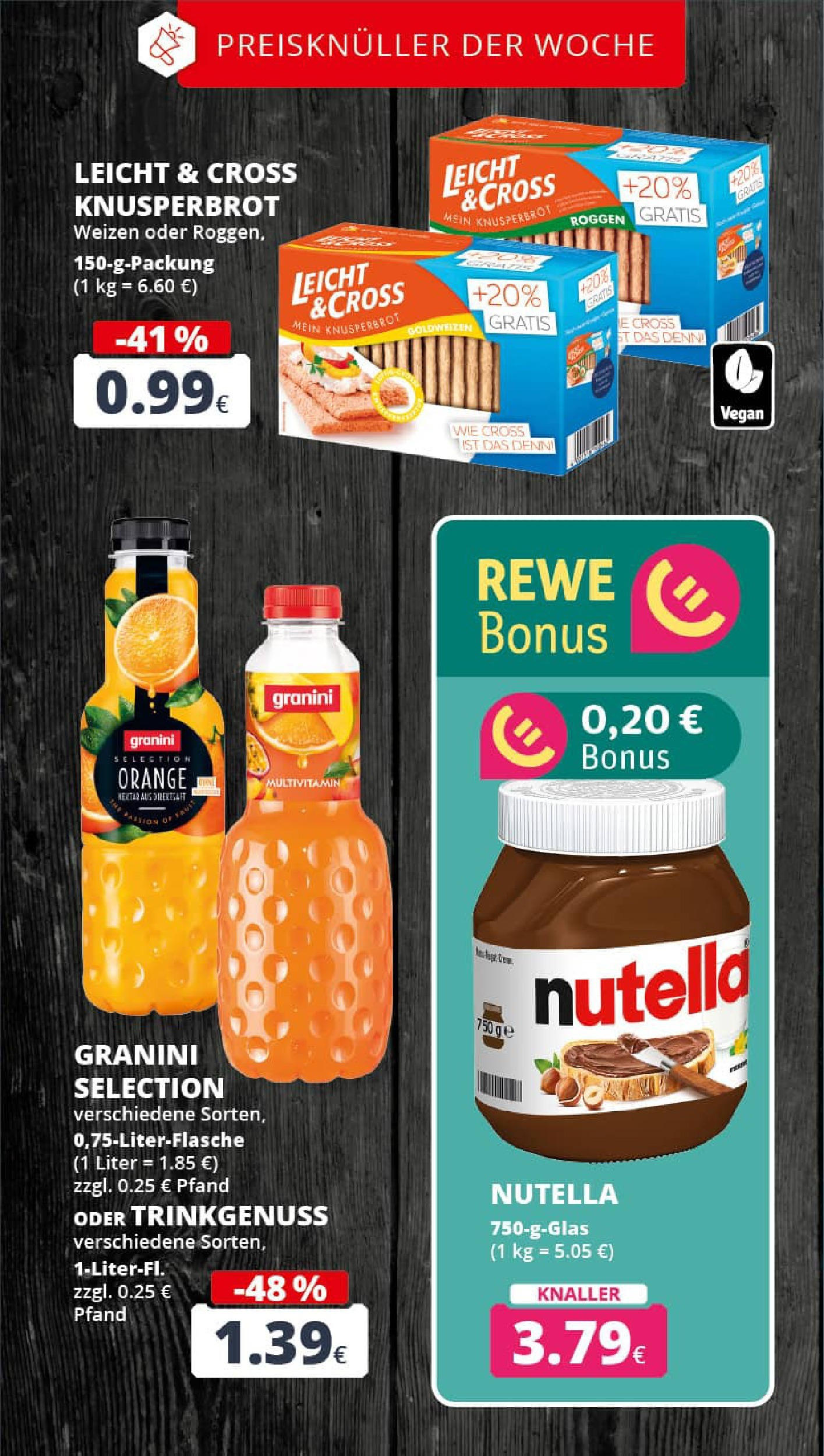 REWE Prospekt ab 14.09.2025 zum Blättern » Angebote | Seite: 4 | Produkte: Nutella, Granini