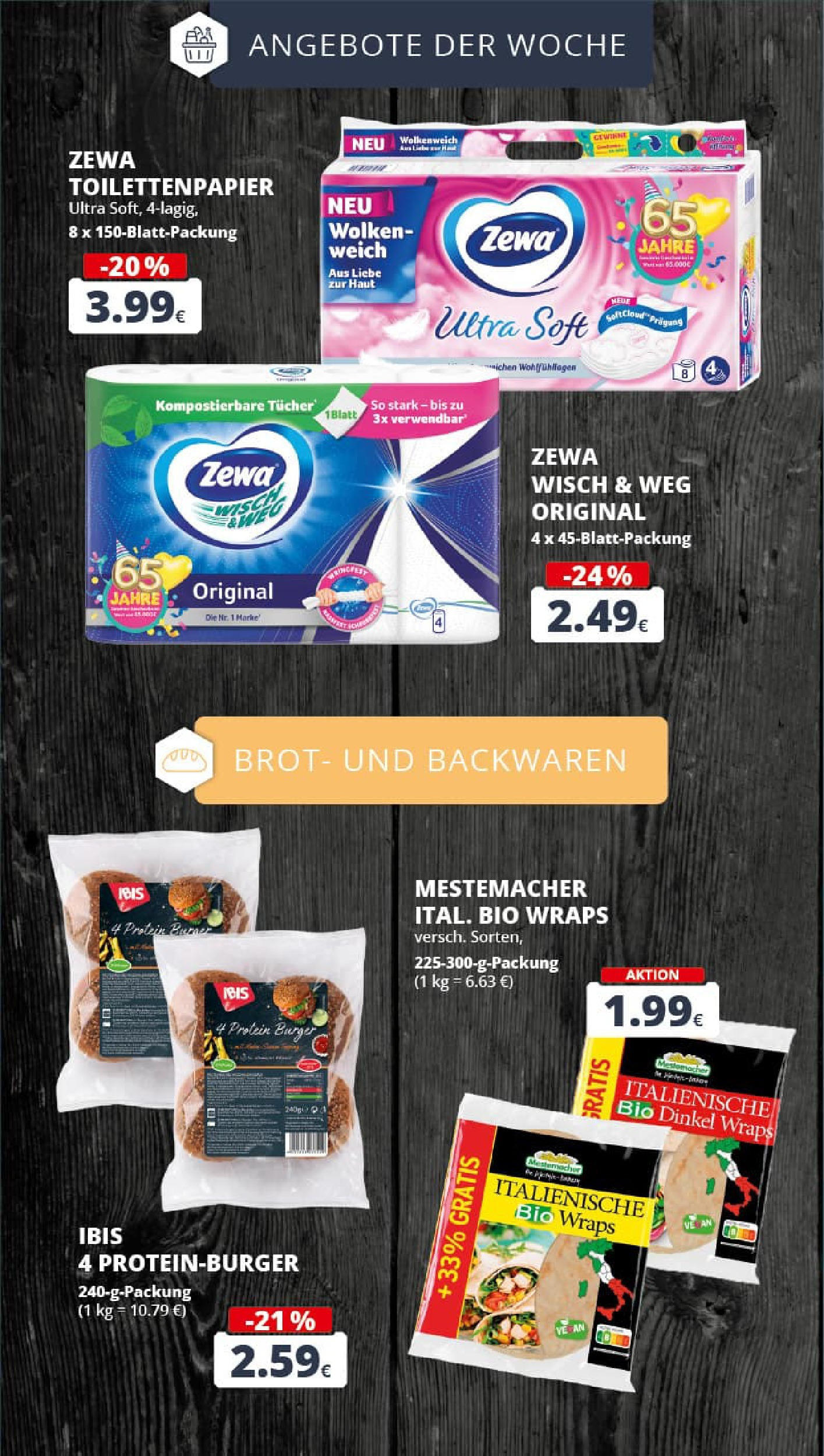 REWE Prospekt ab 14.09.2025 zum Blättern » Angebote | Seite: 9 | Produkte: Burger, Zewa, Brot, Toilettenpapier