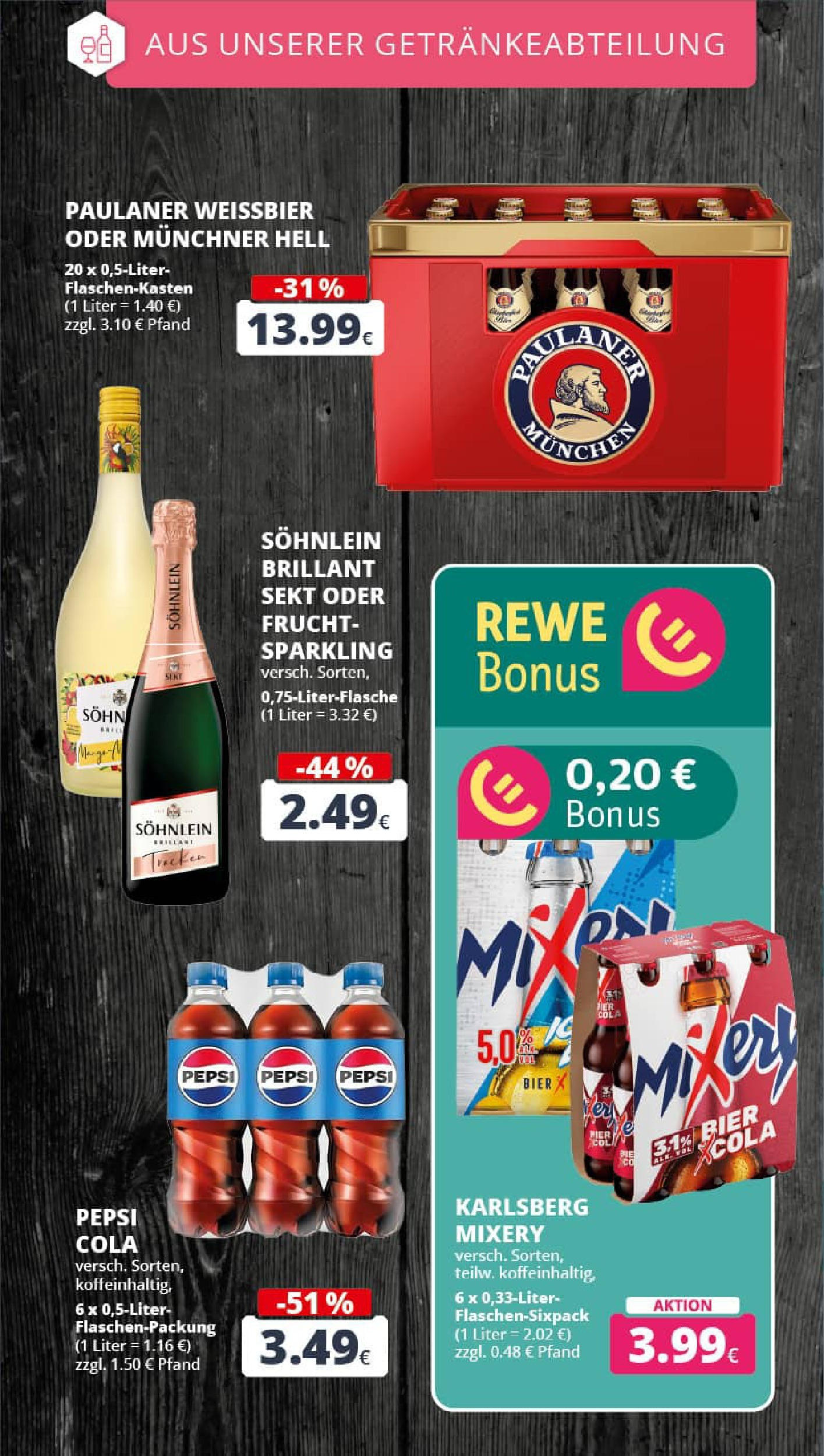 REWE Prospekt ab 14.09.2025 zum Blättern » Angebote | Seite: 19 | Produkte: Mixer, Cola, Bier, Mixery