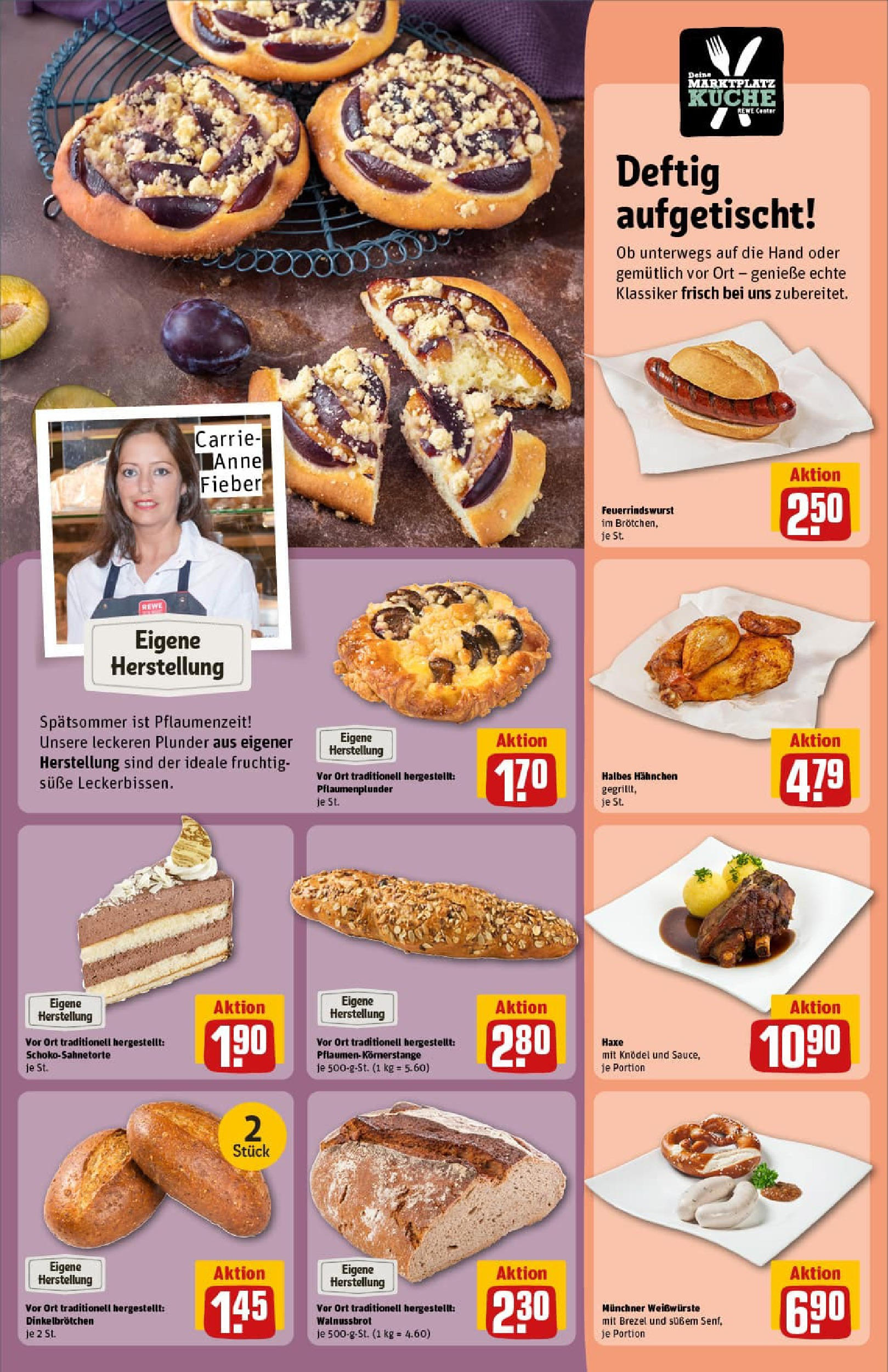 REWE Prospekt ab 14.09.2025 zum Blättern » Angebote | Seite: 13 | Produkte: Hahnchen, Pflaumen, Küche REWE Prospekt ab 14.09.2025 zum Blättern » Angebote | Seite: 13 | Produkte: Hahnchen, Pflaumen, Küche
