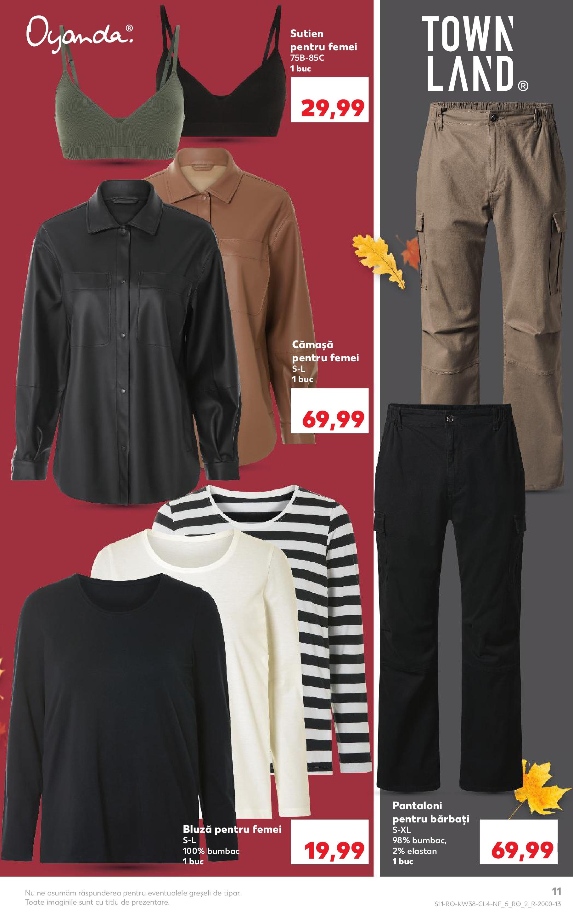 Catalog Kaufland - Domnesti 16.09.2025 - Revista si Oferta | Pagină: 11 | Produse: Bluză, Pantaloni, Sutien