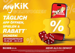Kik - myKiK: Goldwochen ab 14.09.2025 gültig