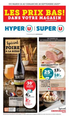 Hyper U - Prévisualisation de Hyper U - Choucroute / foire à la bière valide à partir de 15.09.2025