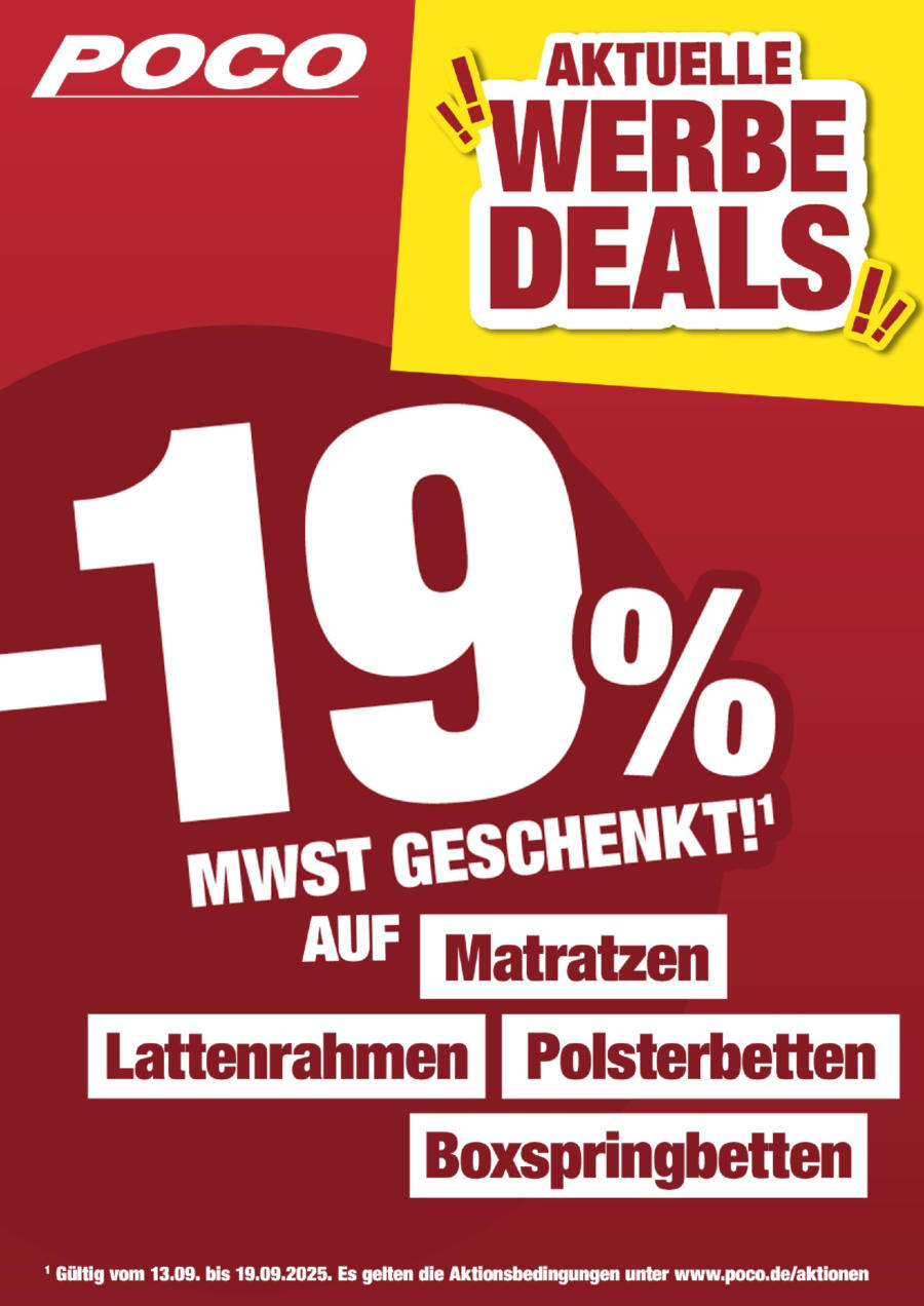 Poco: 19% Mehrwertsteuer geschenkt!
