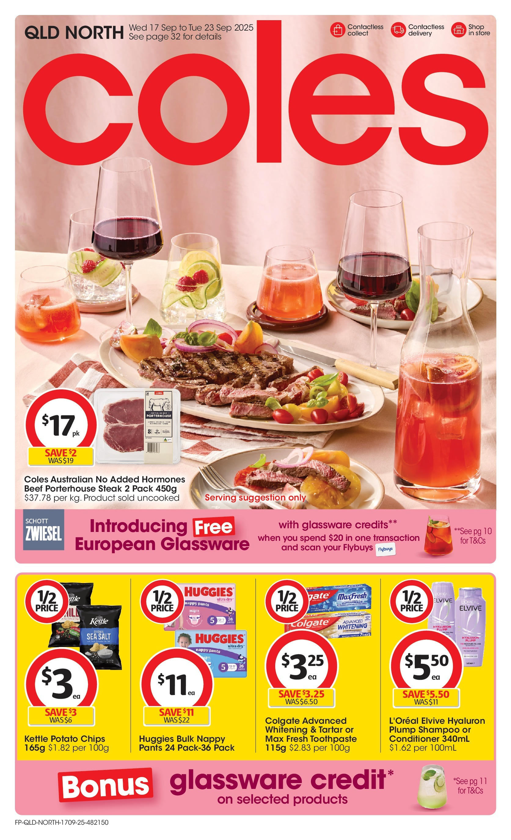 Coles catalogue from 16/09/2025 > Big discounts | Page: 1 | Products: Toothpaste, Chips, Steak, Salt Coles catalogue valid from 16/09/2025 > Online Australia | Page: 1 | Products: Toothpaste, Chips, Steak, Salt