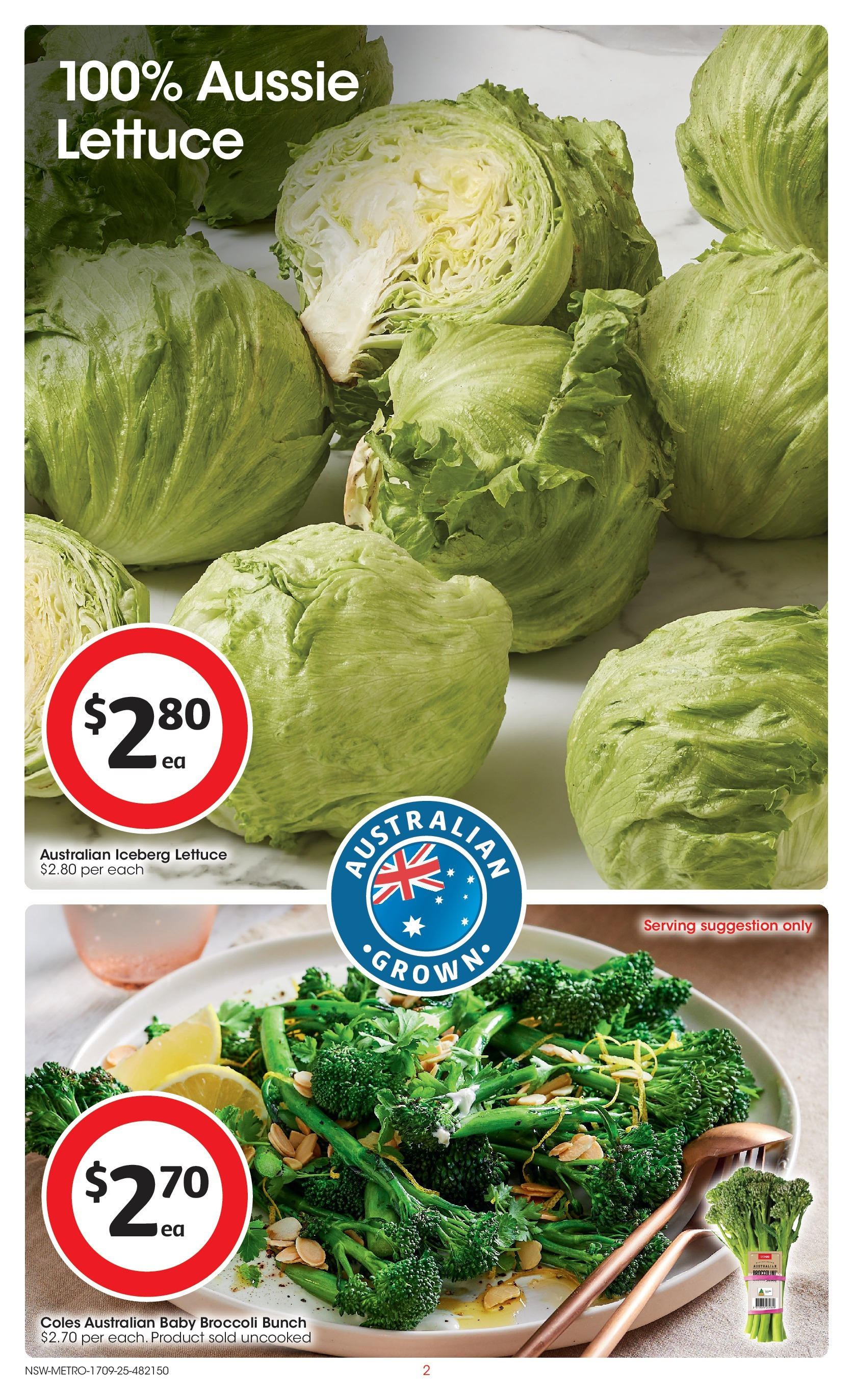 Coles catalogue from 16/09/2025 > Big discounts | Page: 2 | Products: Lettuce Coles catalogue valid from 16/09/2025 > Online Australia | Page: 2 | Products: Lettuce