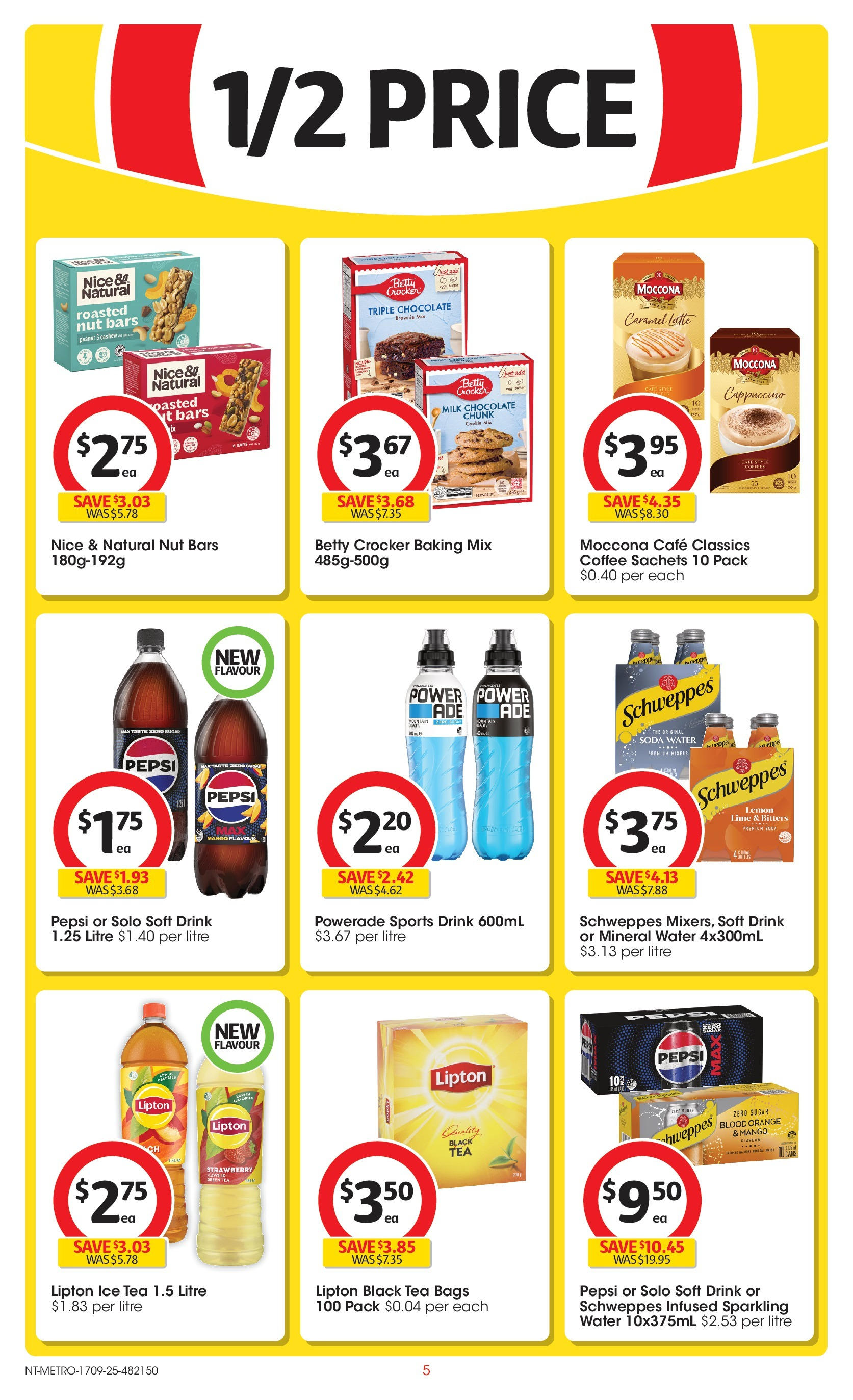 ﻿﻿Coles catalogue valid from 16/09/2025 > Online Australia | Page: 5 | Products: Chocolate, Tea, Water, Mango