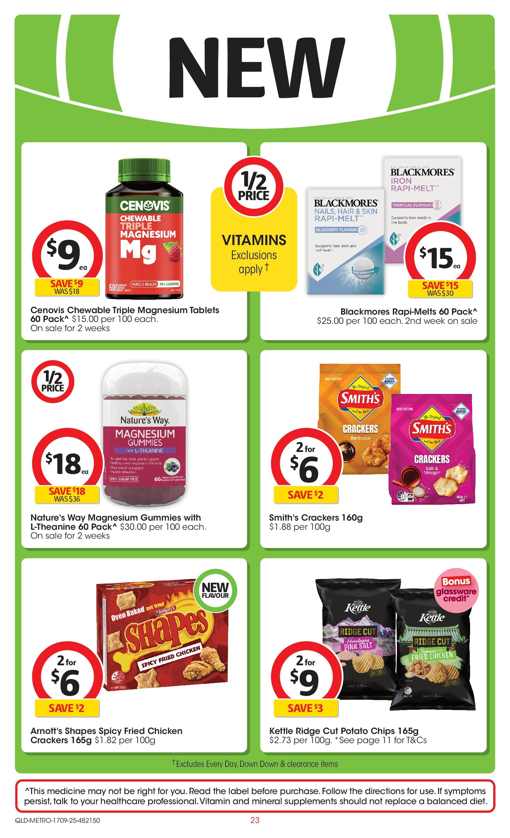 Coles catalogue from 16/09/2025 > Big discounts | Page: 23 | Products: Chicken, Salt, Vinegar, Kettle Coles catalogue valid from 16/09/2025 > Online Australia | Page: 23 | Products: Chicken, Salt, Vinegar, Kettle