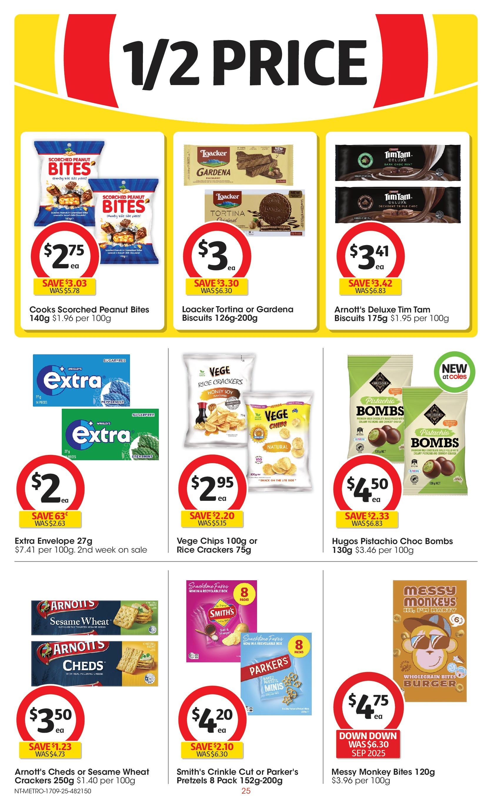 ﻿﻿Coles catalogue valid from 16/09/2025 > Online Australia | Page: 25 | Products: Box, Biscuits, Pretzels, Seeds