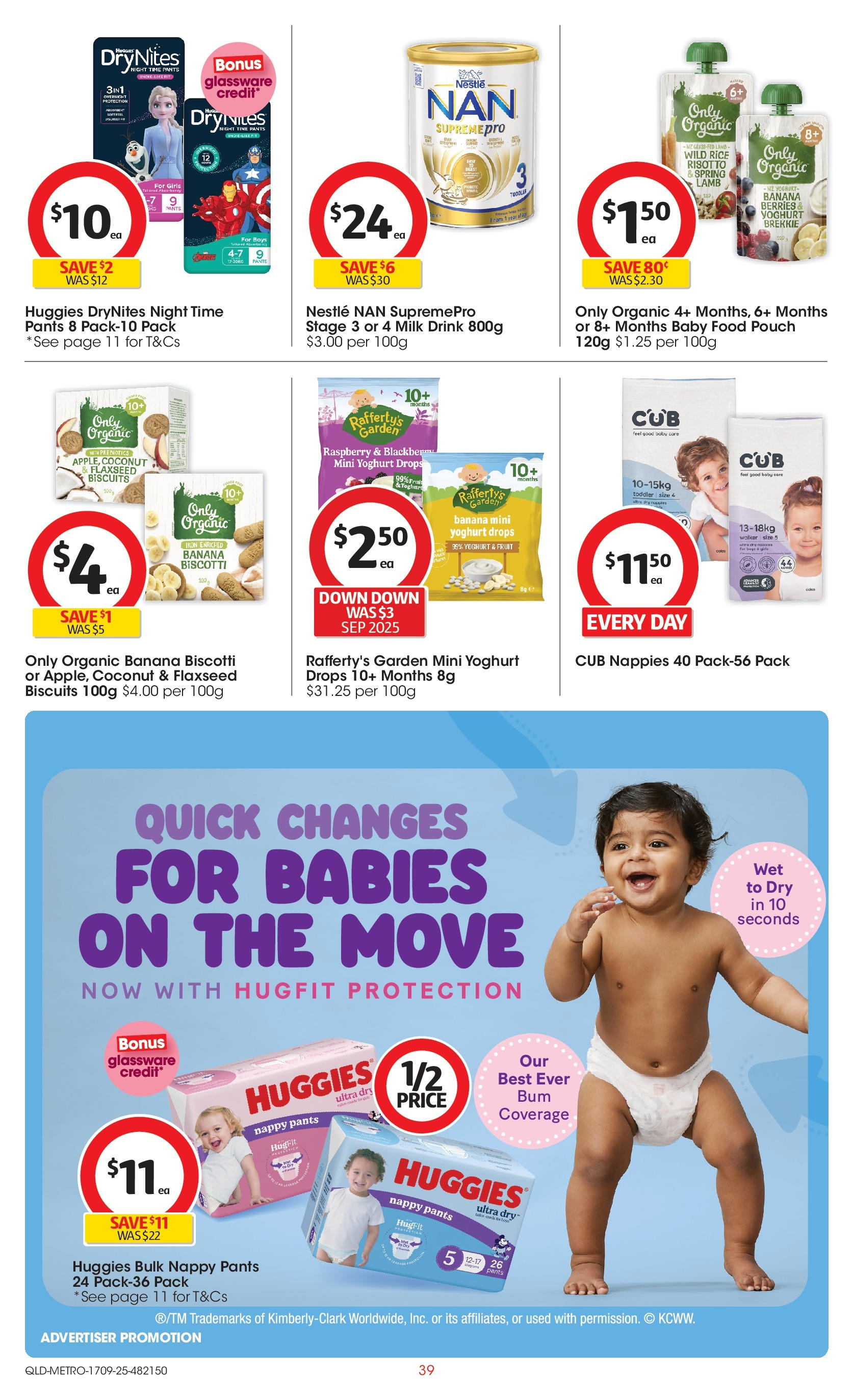 Coles catalogue from 16/09/2025 > Big discounts | Page: 39 | Products: Yoghurt, Biscuits, Baby food, Raspberry Coles catalogue valid from 16/09/2025 > Online Australia | Page: 39 | Products: Yoghurt, Biscuits, Baby food, Raspberry