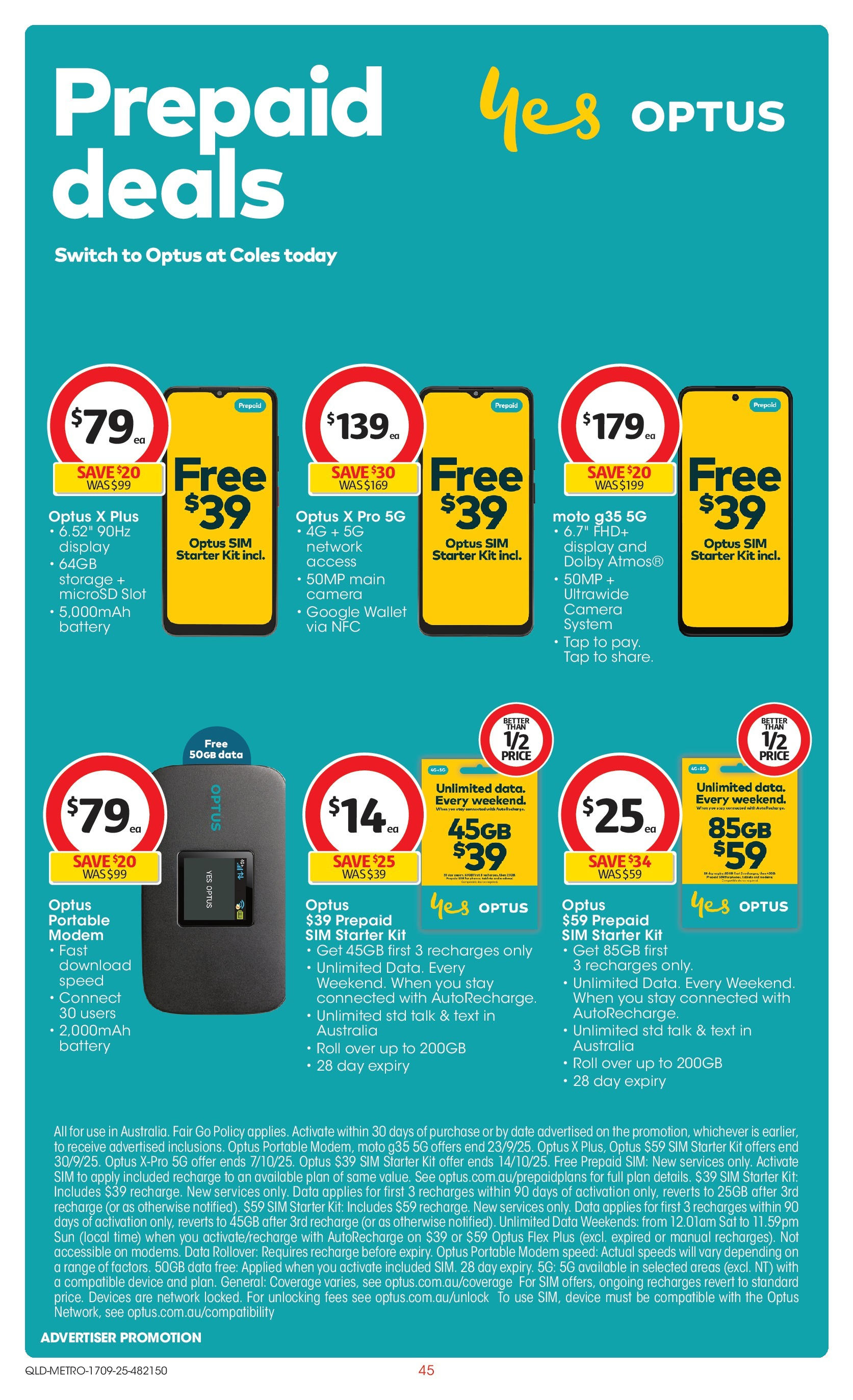 Coles catalogue from 16/09/2025 > Big discounts | Page: 45 | Products: Battery, Date, Device, Modem Coles catalogue valid from 16/09/2025 > Online Australia | Page: 45 | Products: Battery, Date, Device, Modem