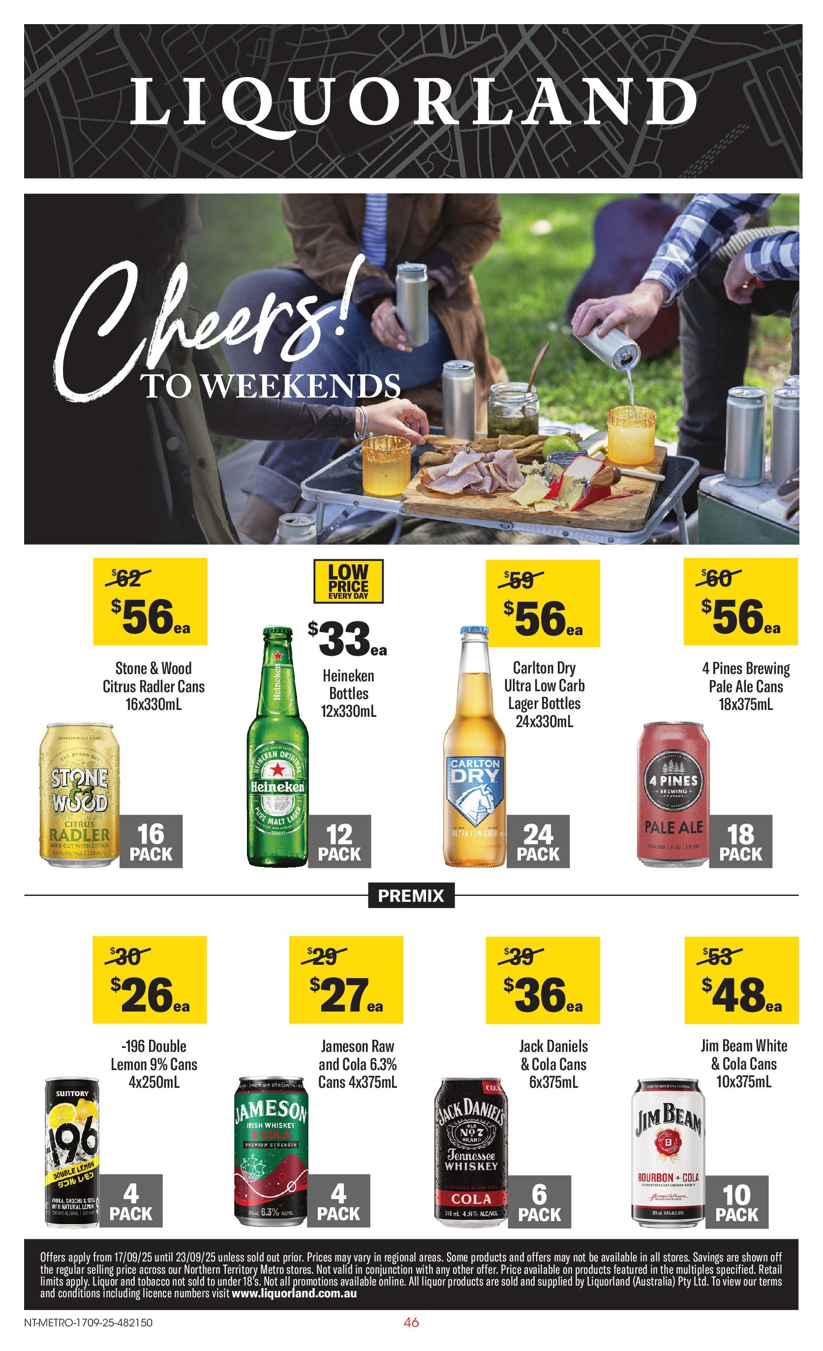 ﻿﻿Coles catalogue valid from 16/09/2025 > Online Australia | Page: 46 | Products: Light, Beer, Bourbon, Lemon