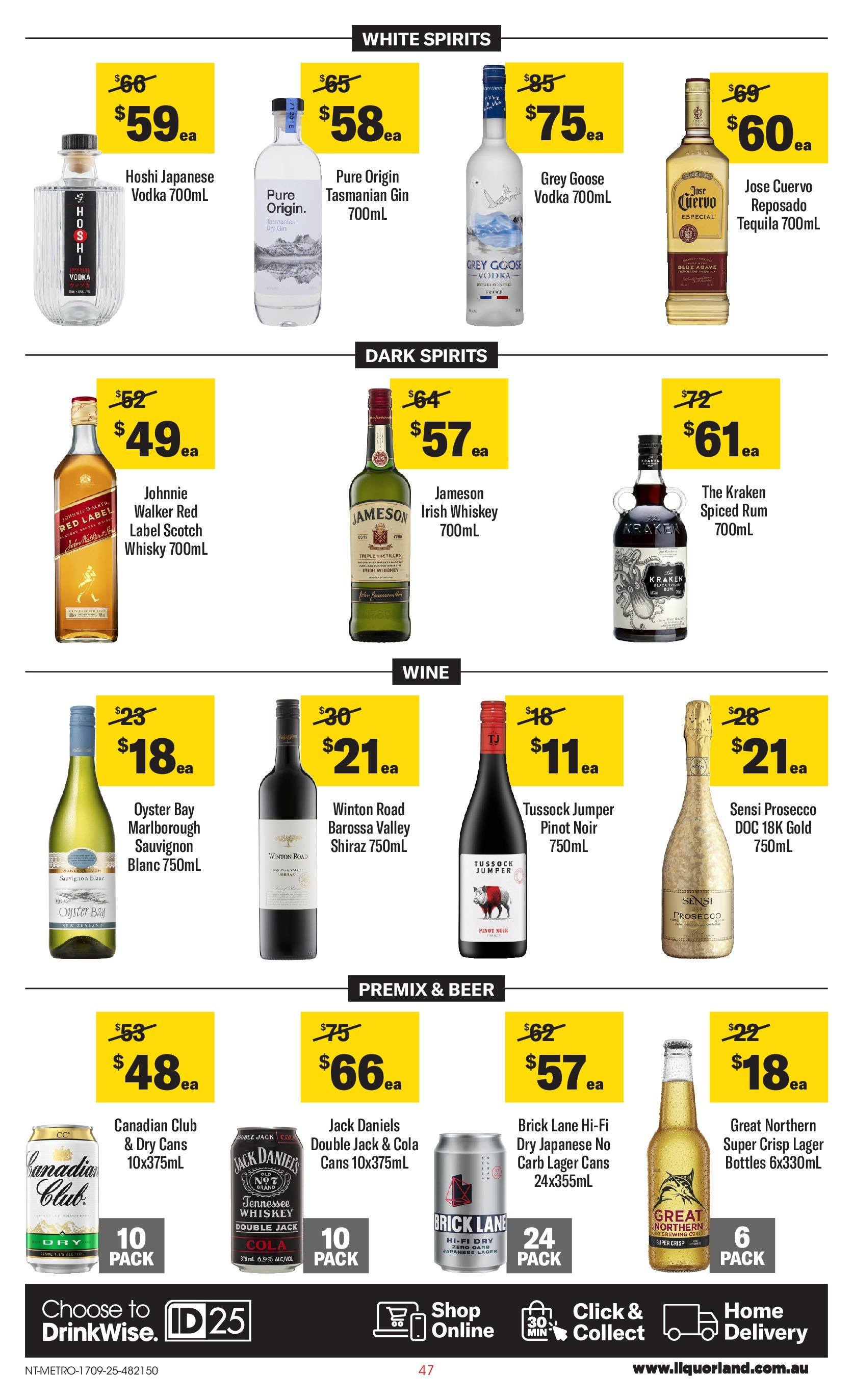 ﻿﻿Coles catalogue valid from 16/09/2025 > Online Australia | Page: 47 | Products: Beer, Gin, Vodka, Scotch
