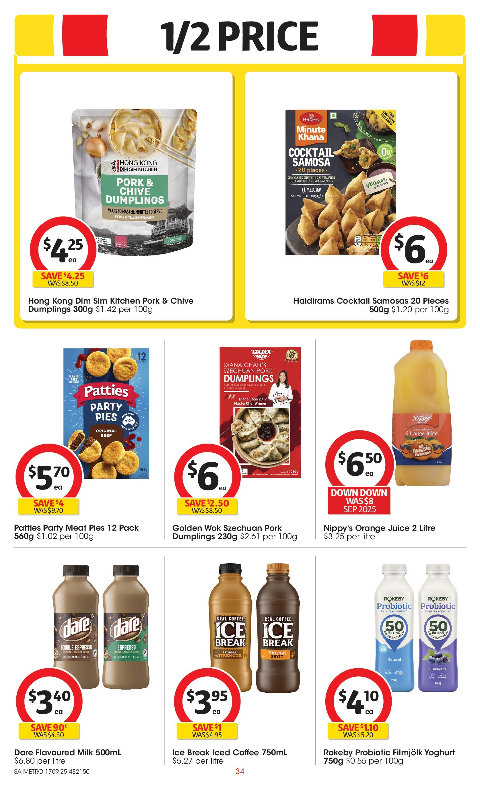 ﻿﻿Coles catalogue valid from 16/09/2025 > Online Australia | Page: 34 | Products: Juice, Beef, Meat, Pies