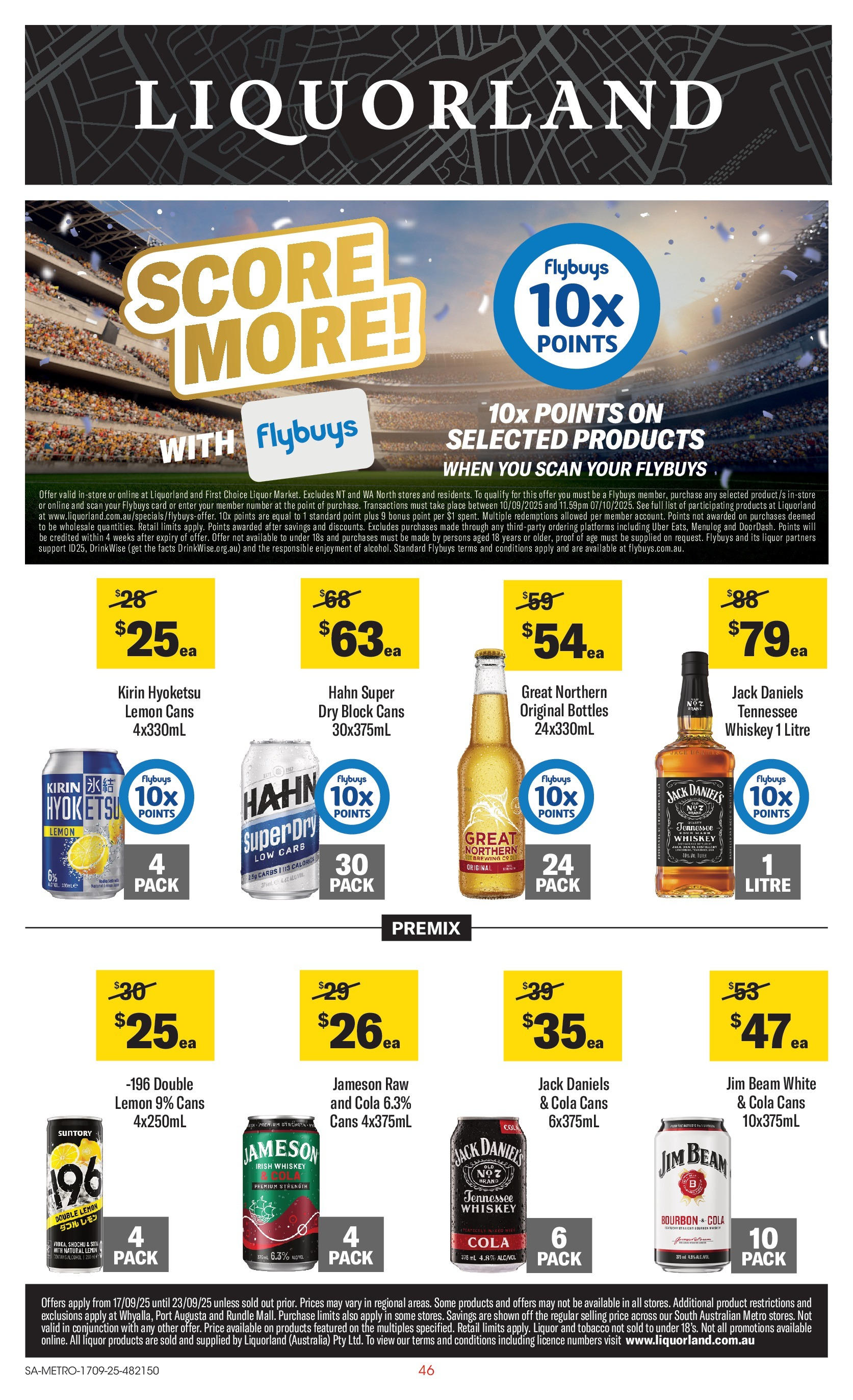 ﻿﻿Coles catalogue valid from 16/09/2025 > Online Australia | Page: 46 | Products: Bourbon, Platforms, Whiskey, Lemon