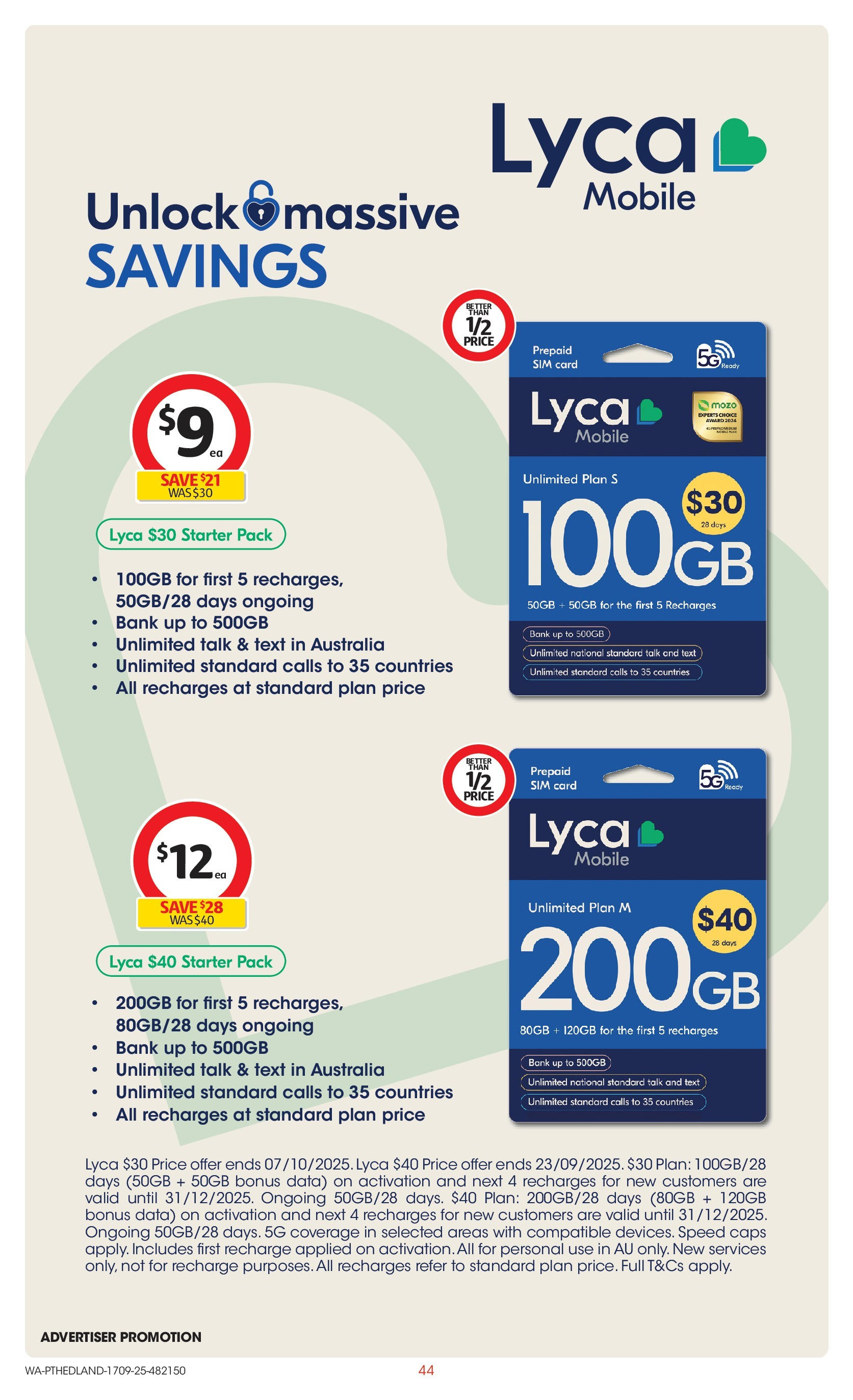 Coles catalogue from 16/09/2025 > Big discounts | Page: 44 | Products: Mobile Coles catalogue valid from 16/09/2025 > Online Australia | Page: 44 | Products: Mobile