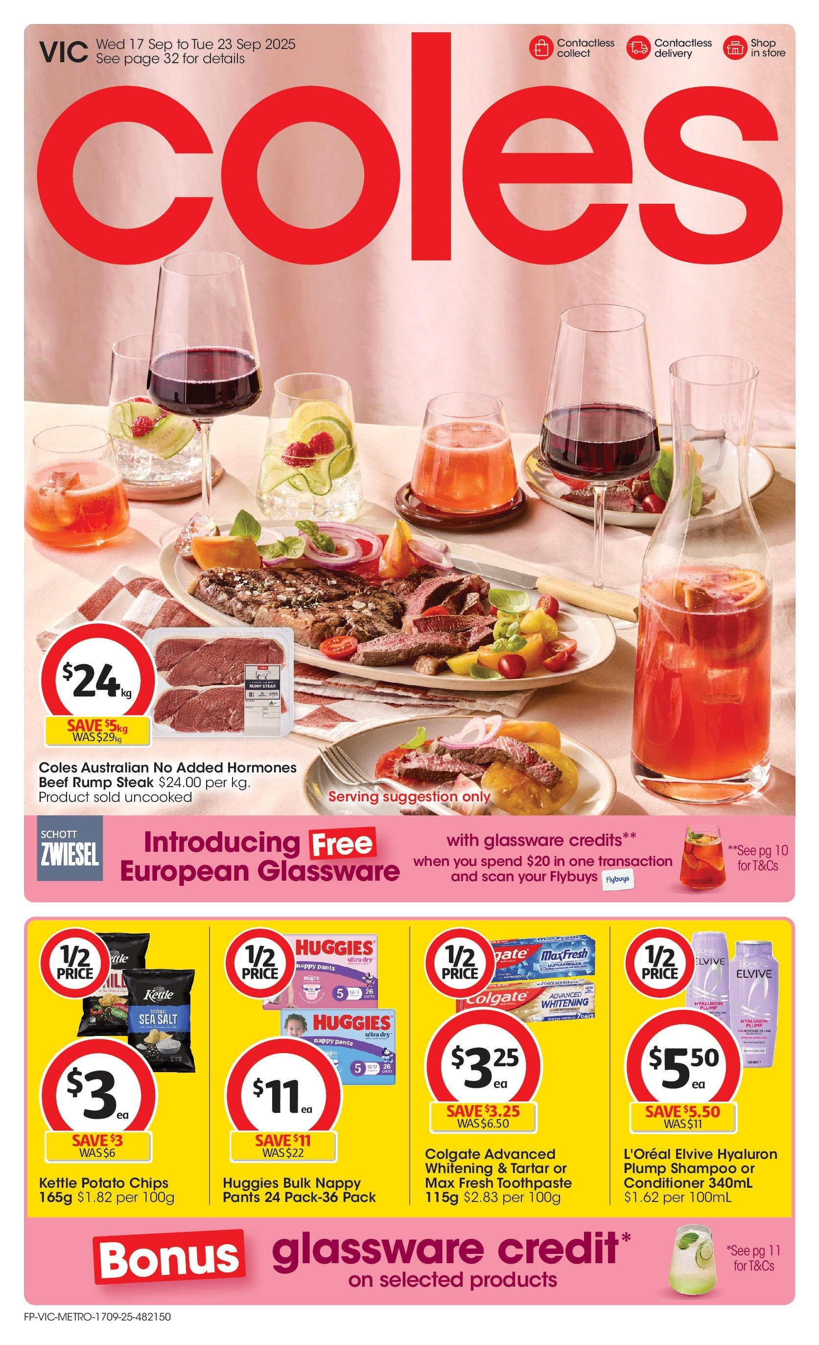 ﻿﻿Coles catalogue valid from 16/09/2025 > Online Australia | Page: 1 | Products: Shampoo, Conditioner, Beef, Toothpaste