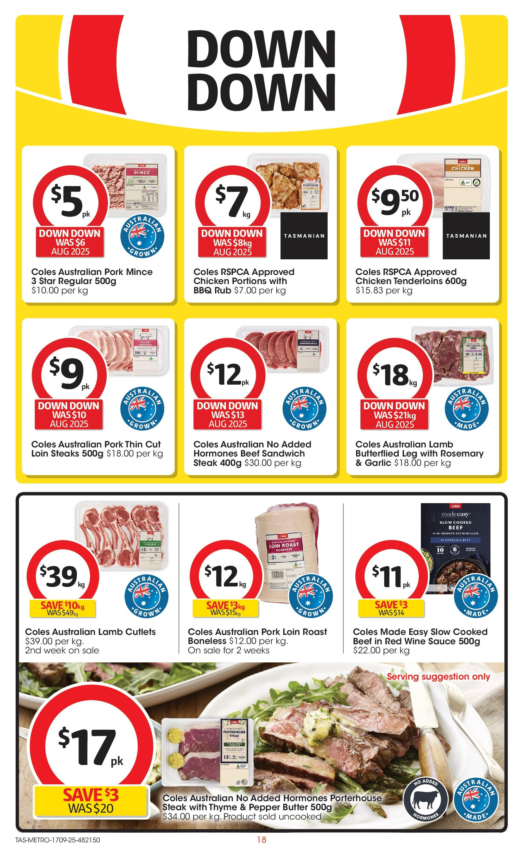 Coles catalogue from 16/09/2025 > Big discounts | Page: 18 | Products: Wine, Beef, Pepper, Garlic Coles catalogue valid from 16/09/2025 > Online Australia | Page: 18 | Products: Wine, Beef, Pepper, Garlic