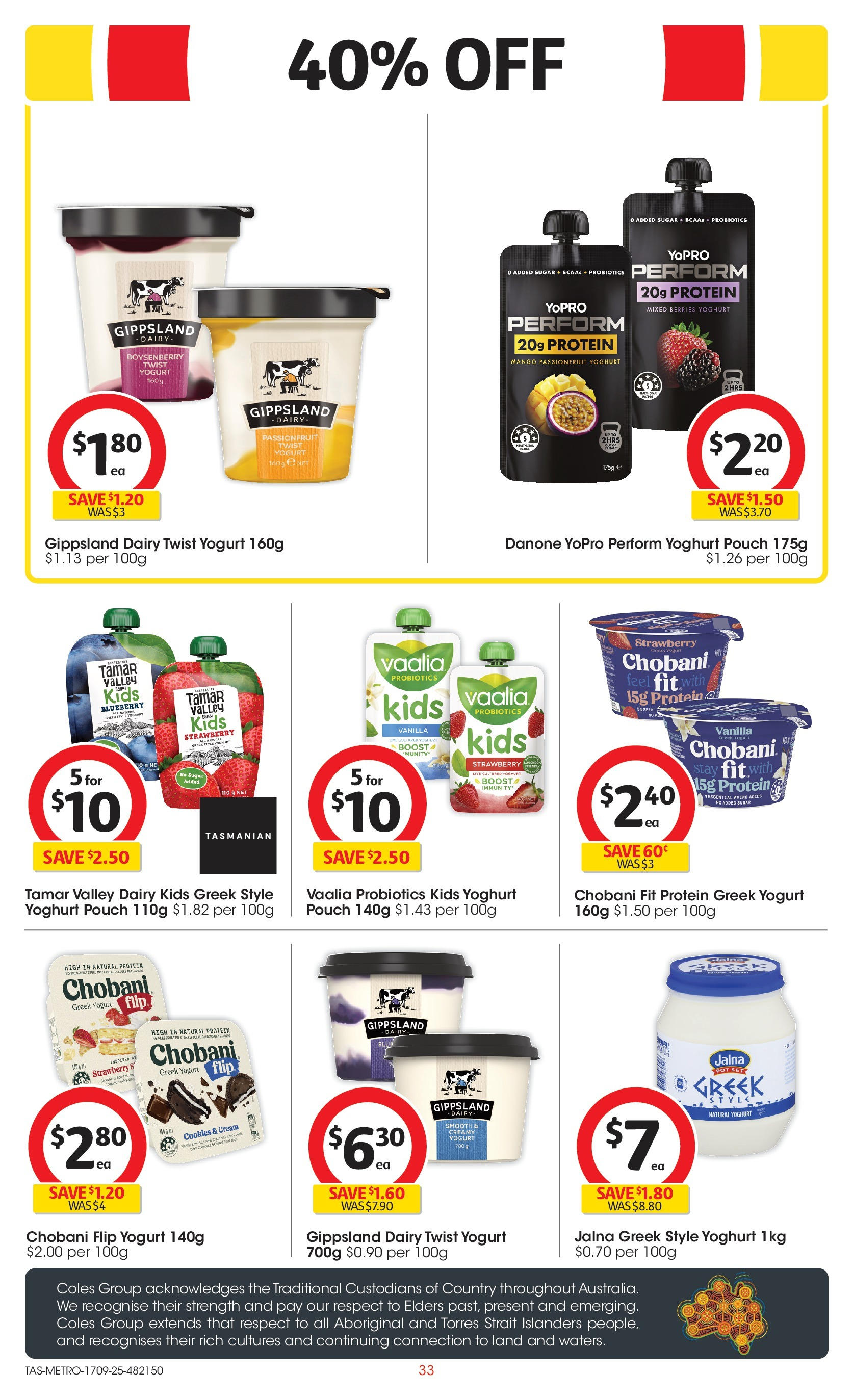 Coles catalogue from 16/09/2025 > Big discounts | Page: 33 | Products: Dairy, Yoghurt, Passionfruit, Sugar Coles catalogue valid from 16/09/2025 > Online Australia | Page: 33 | Products: Dairy, Yoghurt, Passionfruit, Sugar