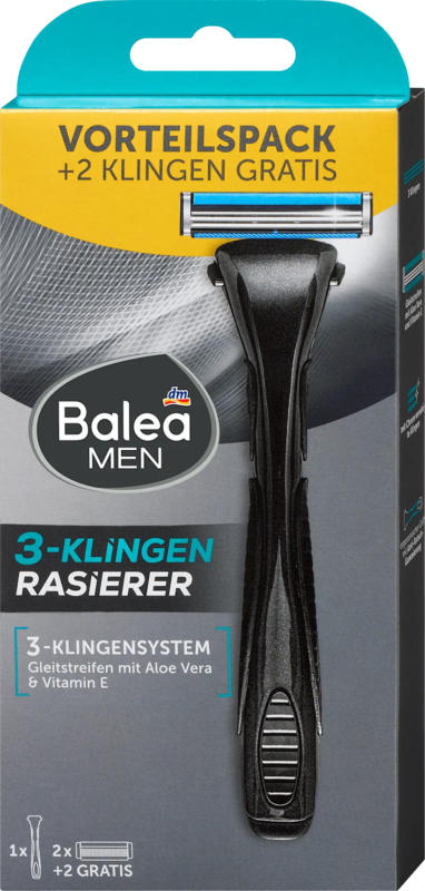 Balea MEN Rasierer 3-Klingen Vorteilspack