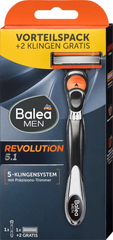 Balea MEN Rasierer, Revolution 5.1 Vorteilspack