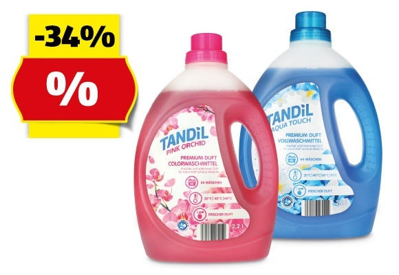 TANDIL Voll-/Colorwaschmittel flüssig, 44 Waschgänge