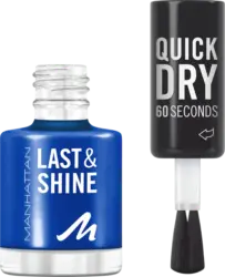 MANHATTAN Cosmetics Nagellack Last & Shine 828 Danny Boy Blue