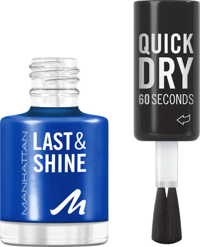 MANHATTAN Cosmetics Nagellack Last & Shine 828 Danny Boy Blue