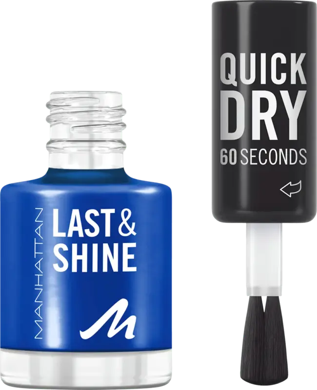 MANHATTAN Cosmetics Nagellack Last & Shine 828 Danny Boy Blue