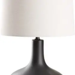 JYSK Veioză JOACHIM Ø27x54cm alb/negru