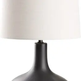 JYSK Veioză JOACHIM Ø27x54cm alb/negru