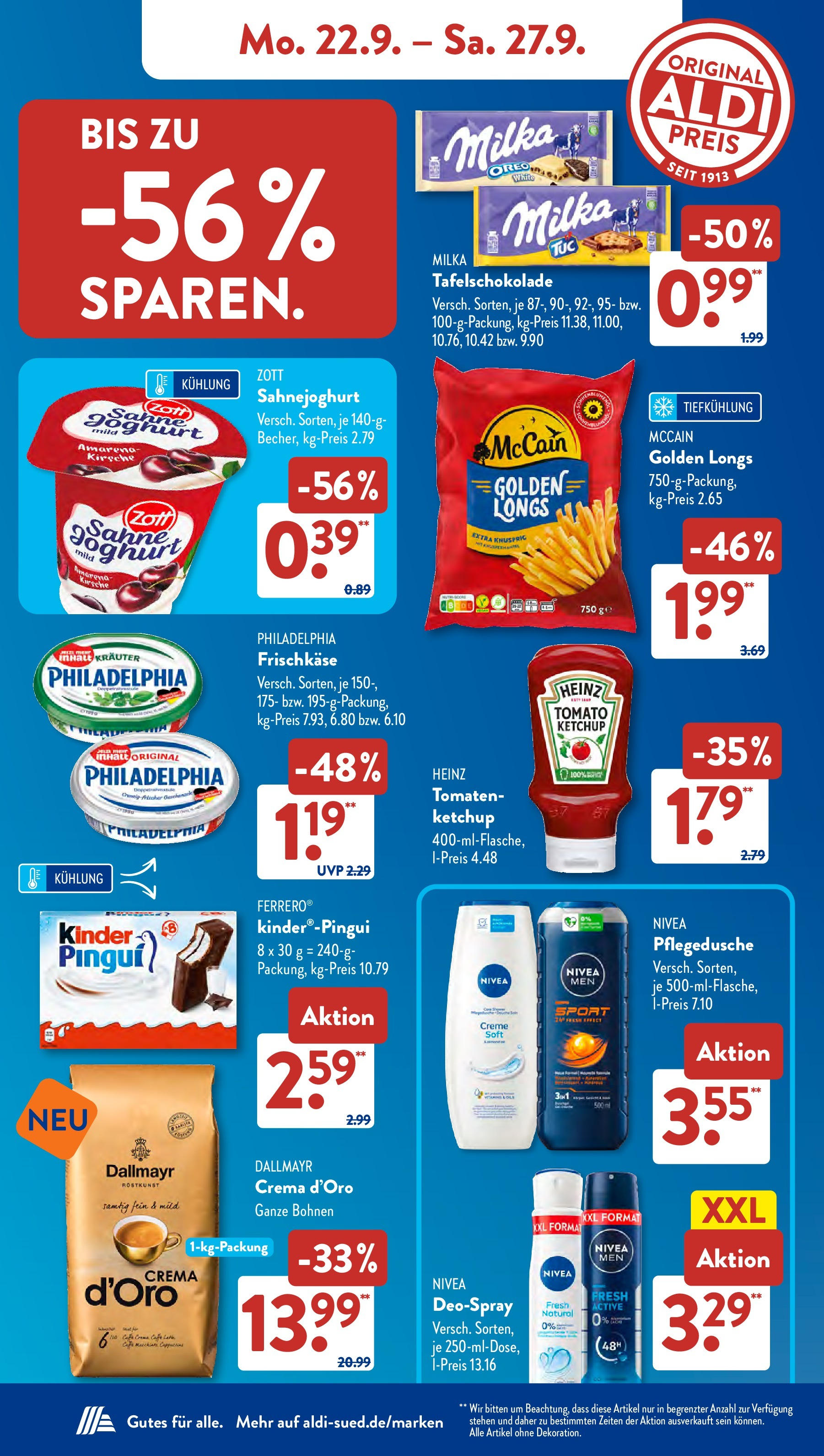 Aldi Süd - Aldi Süd: Wochenangebote (ab 21.09.2025) zum Blättern | Seite: 10 | Produkte: Milka, Dallmayr, Ketchup, Frischkase Aldi Süd - Aldi Süd: Wochenangebote (ab 21.09.2025) zum Blättern | Seite: 10 | Produkte: Milka, Dallmayr, Ketchup, Frischkase
