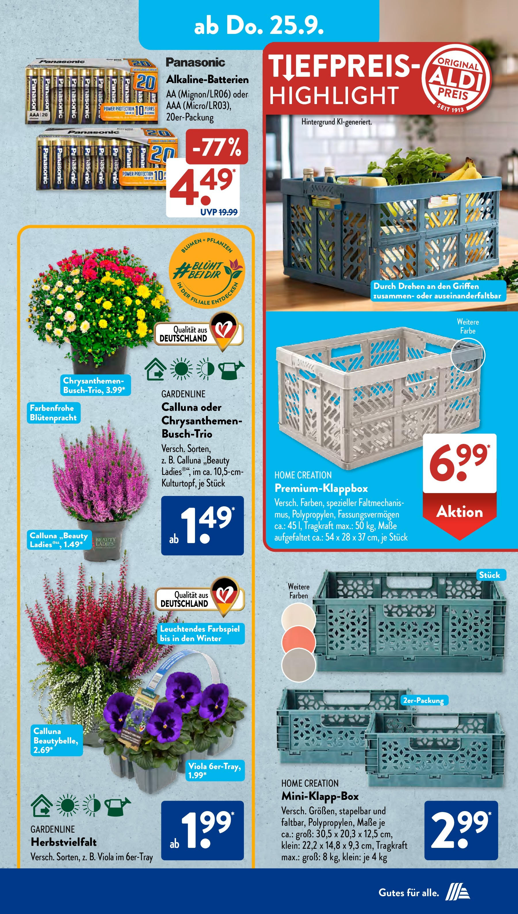 Aldi Süd - Aldi Süd: Wochenangebote (ab 21.09.2025) zum Blättern | Seite: 20 | Produkte: Panasonic, Blumen, Home creation Aldi Süd - Aldi Süd: Wochenangebote (ab 21.09.2025) zum Blättern | Seite: 20 | Produkte: Panasonic, Blumen, Home creation