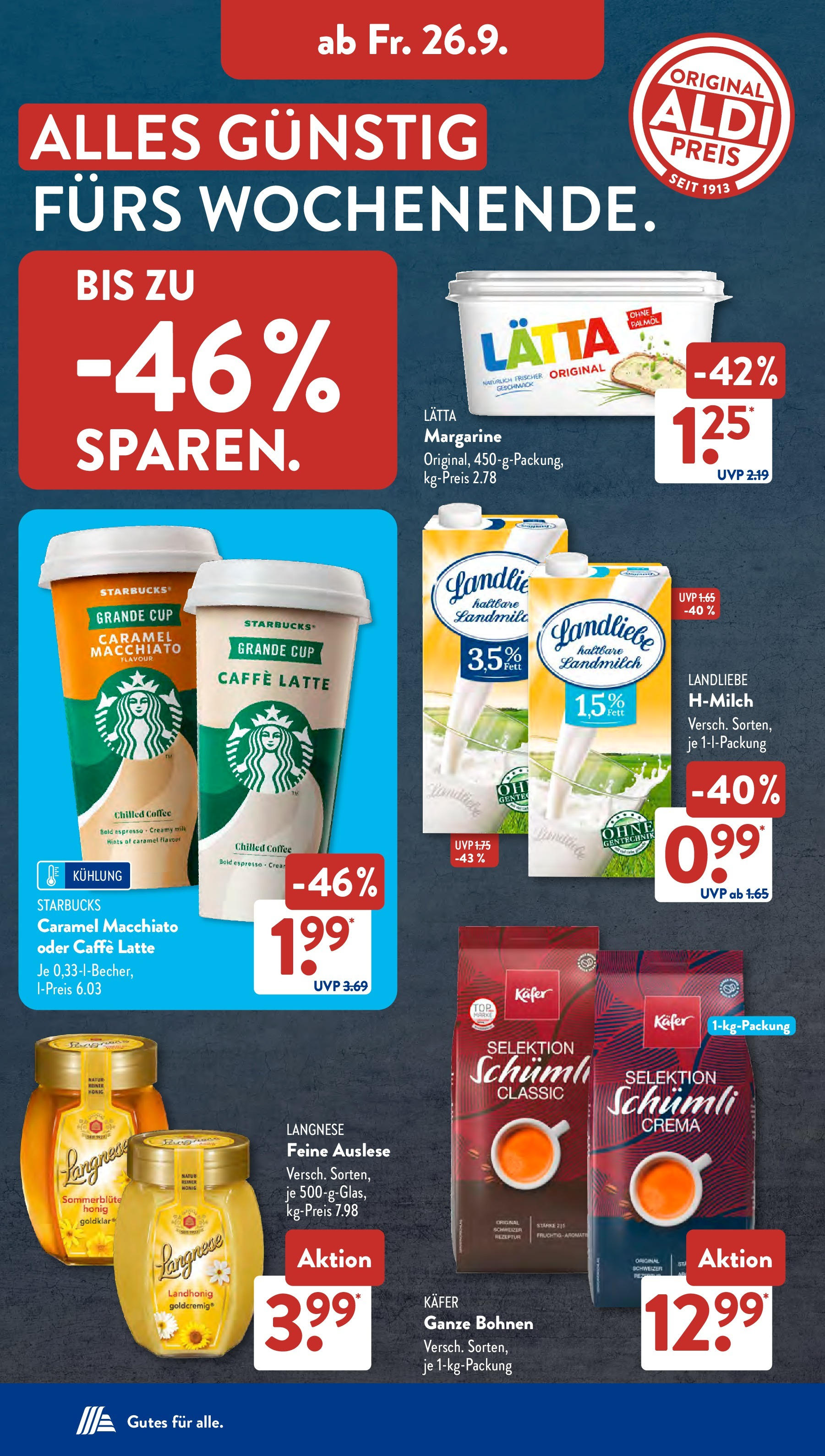 Aldi Süd - Aldi Süd: Wochenangebote (ab 21.09.2025) zum Blättern | Seite: 23 | Produkte: Langnese, Margarine, Starbucks, Lätta Aldi Süd - Aldi Süd: Wochenangebote (ab 21.09.2025) zum Blättern | Seite: 23 | Produkte: Langnese, Margarine, Starbucks, Lätta