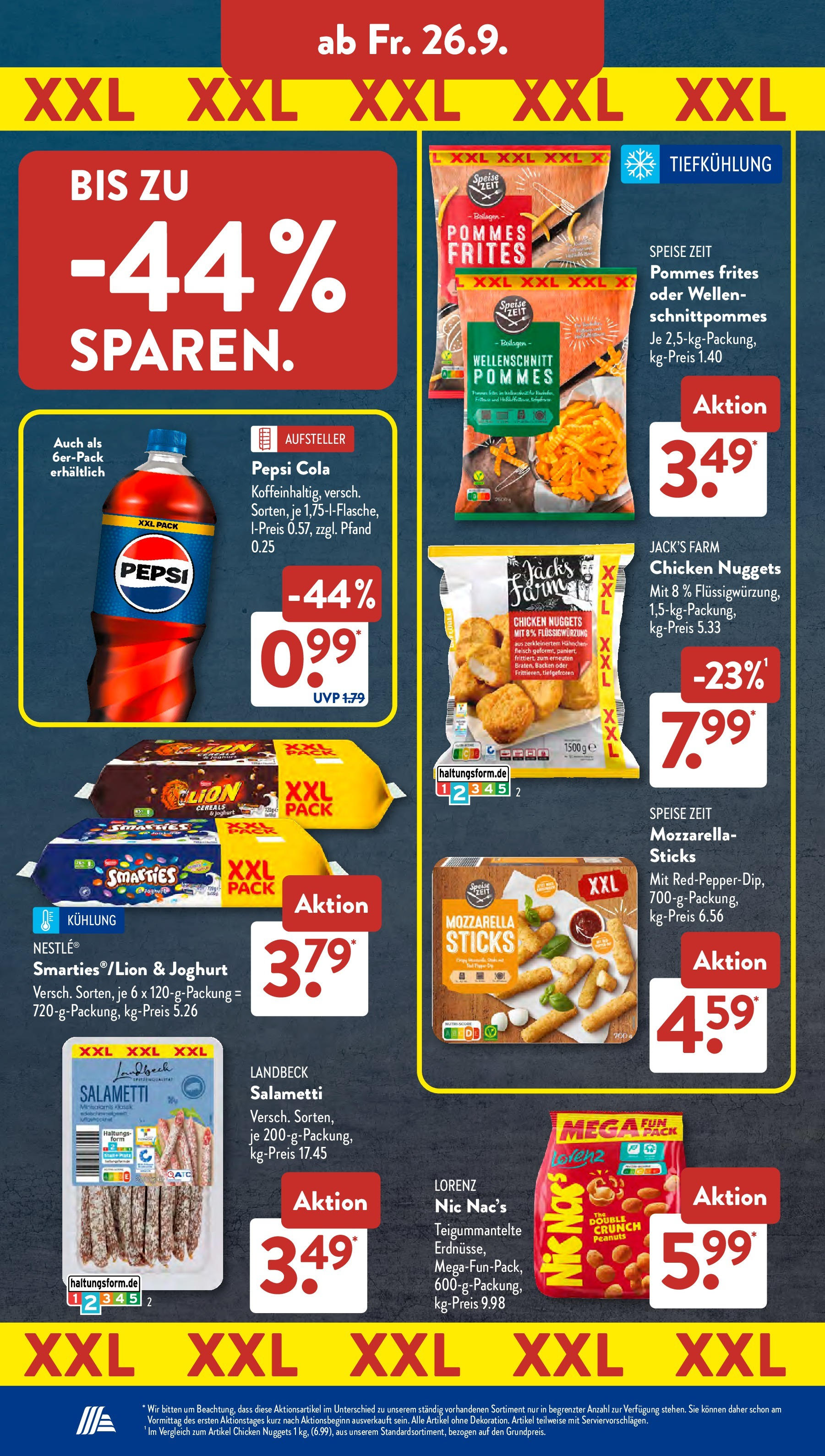 Aldi Süd - Aldi Süd: Wochenangebote (ab 21.09.2025) zum Blättern | Seite: 25 | Produkte: Hahnchen, Pommes, Pommes frites, Pepsi Aldi Süd - Aldi Süd: Wochenangebote (ab 21.09.2025) zum Blättern | Seite: 25 | Produkte: Hahnchen, Pommes, Pommes frites, Pepsi